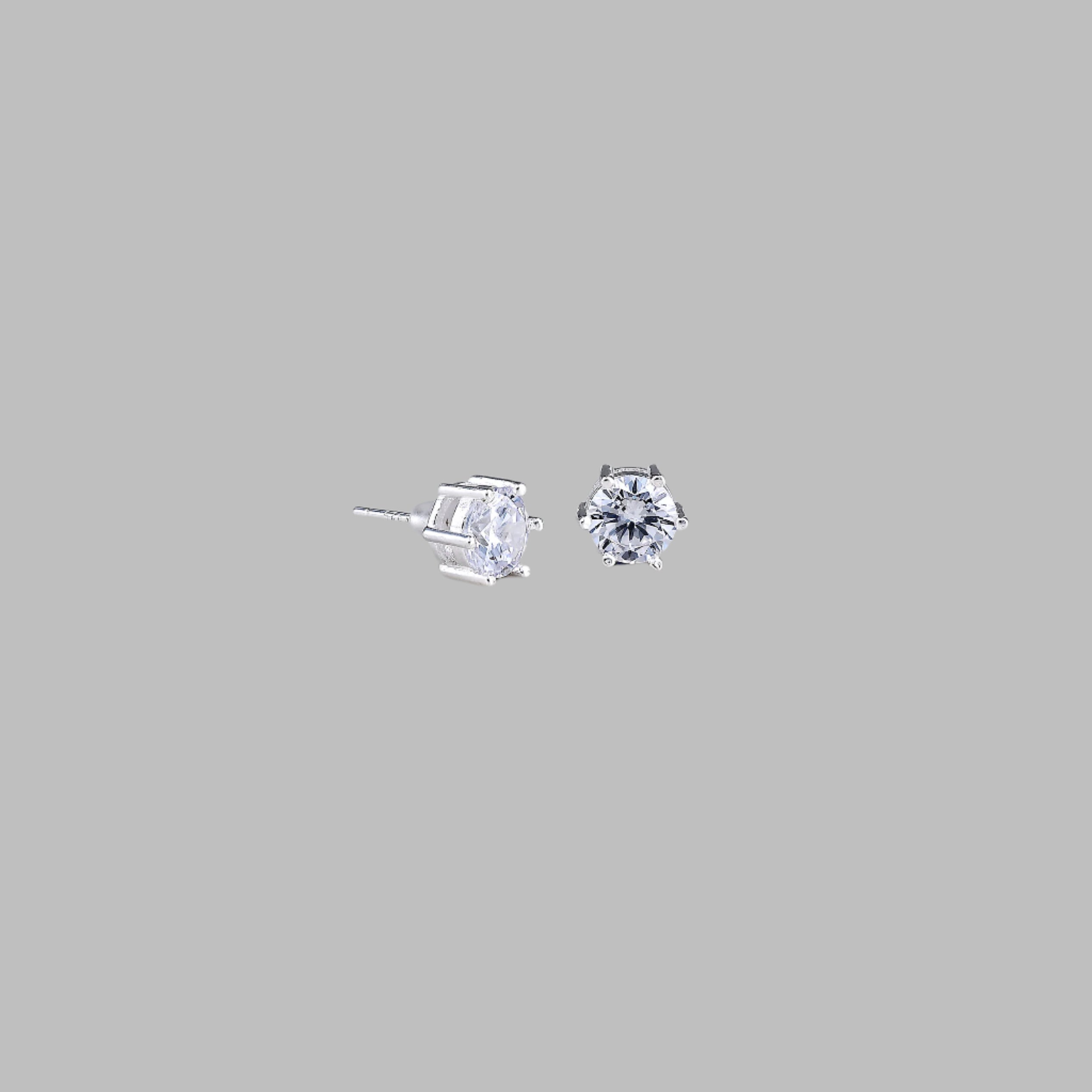 Aster Studs (White Gold)