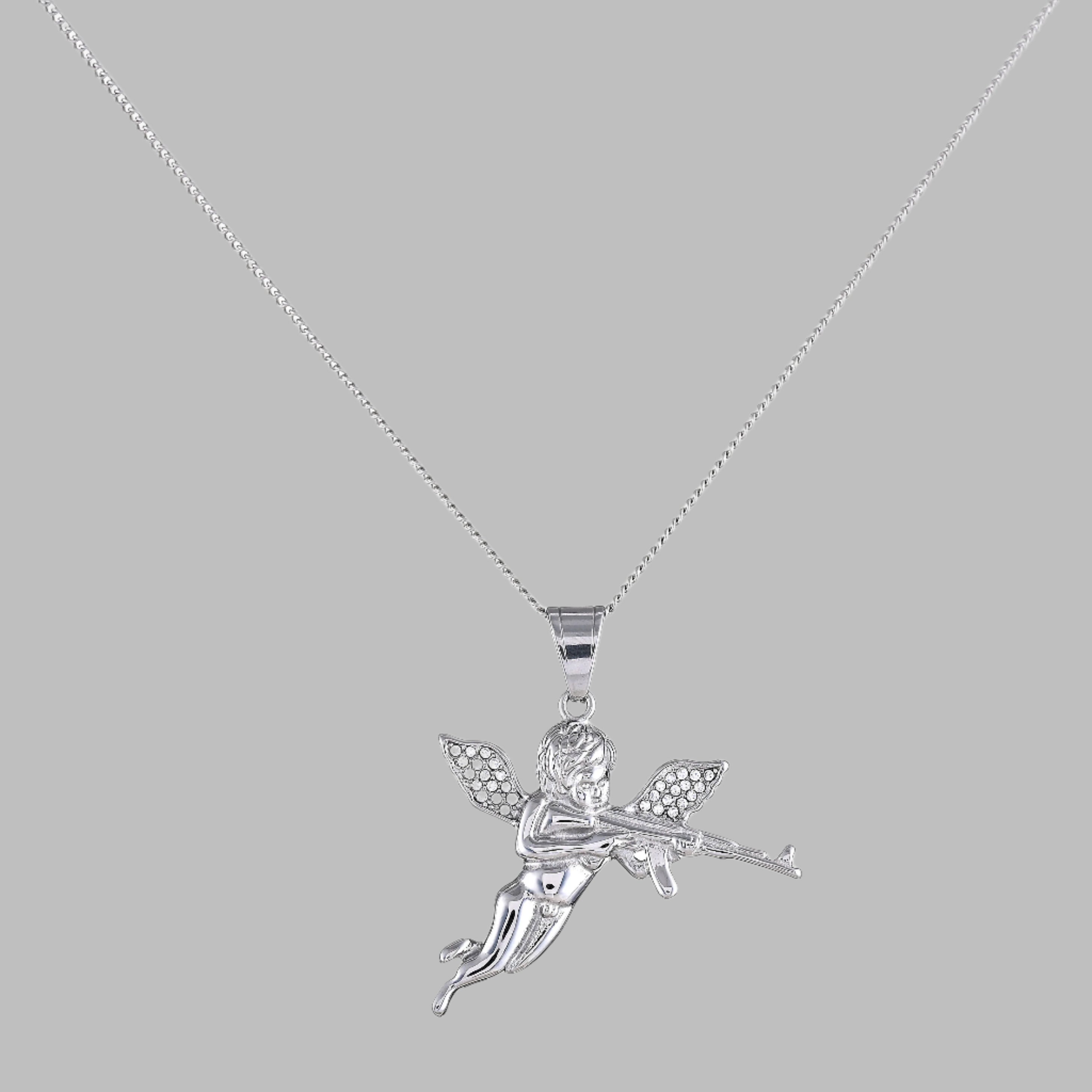 Cupid Pendant (White Gold)