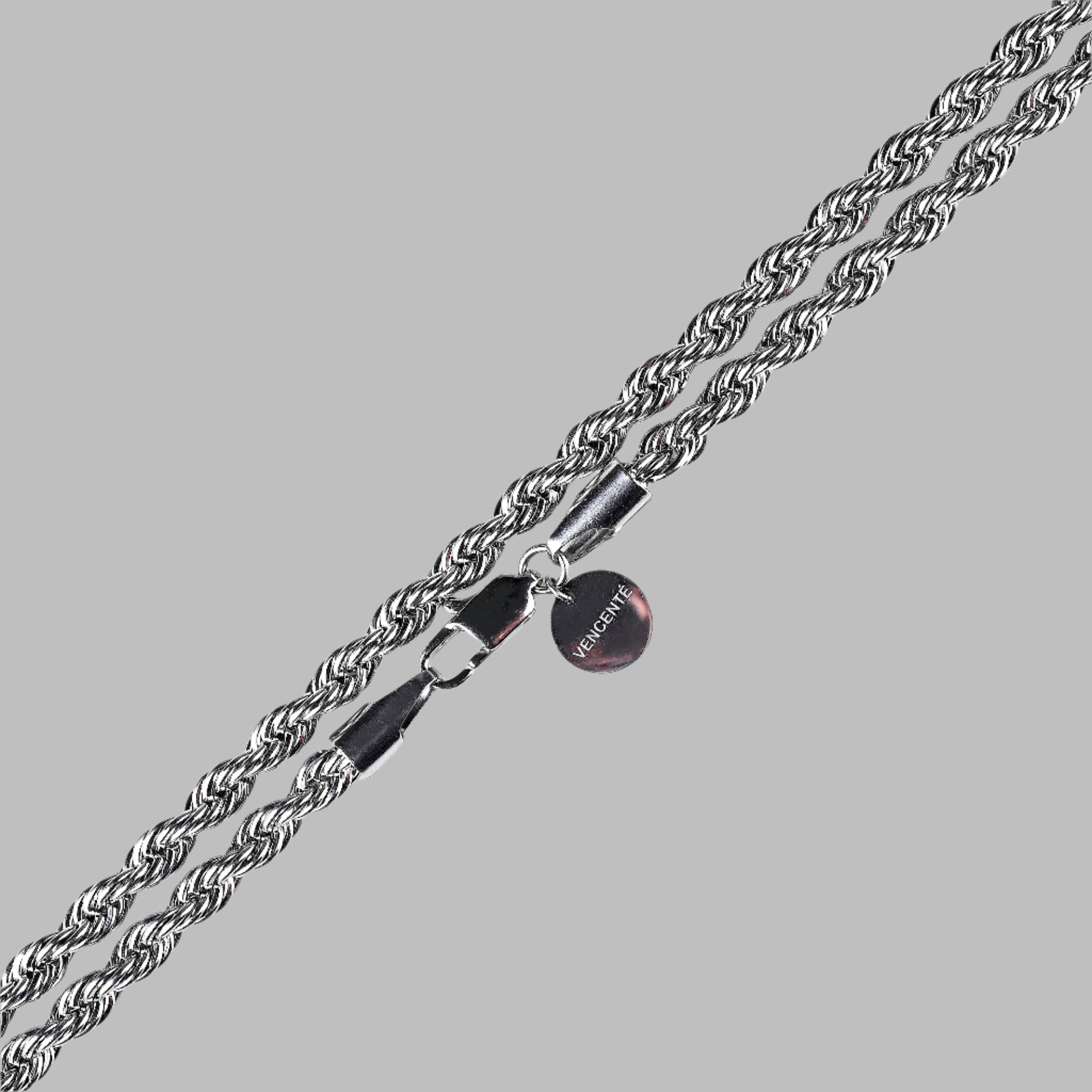 Rope Chain 5MM (White Gold)