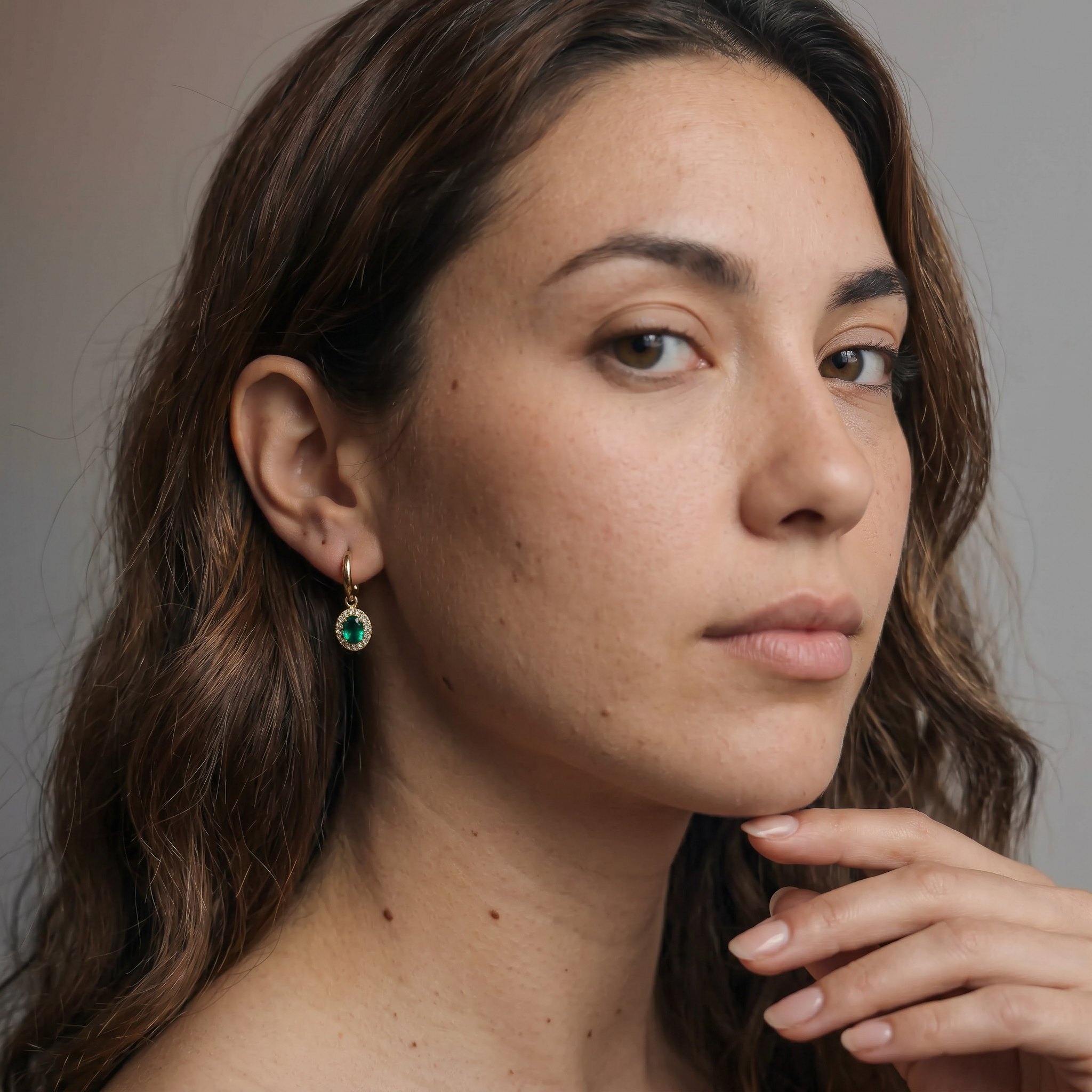 Ivana Halo Earrings (Gold)