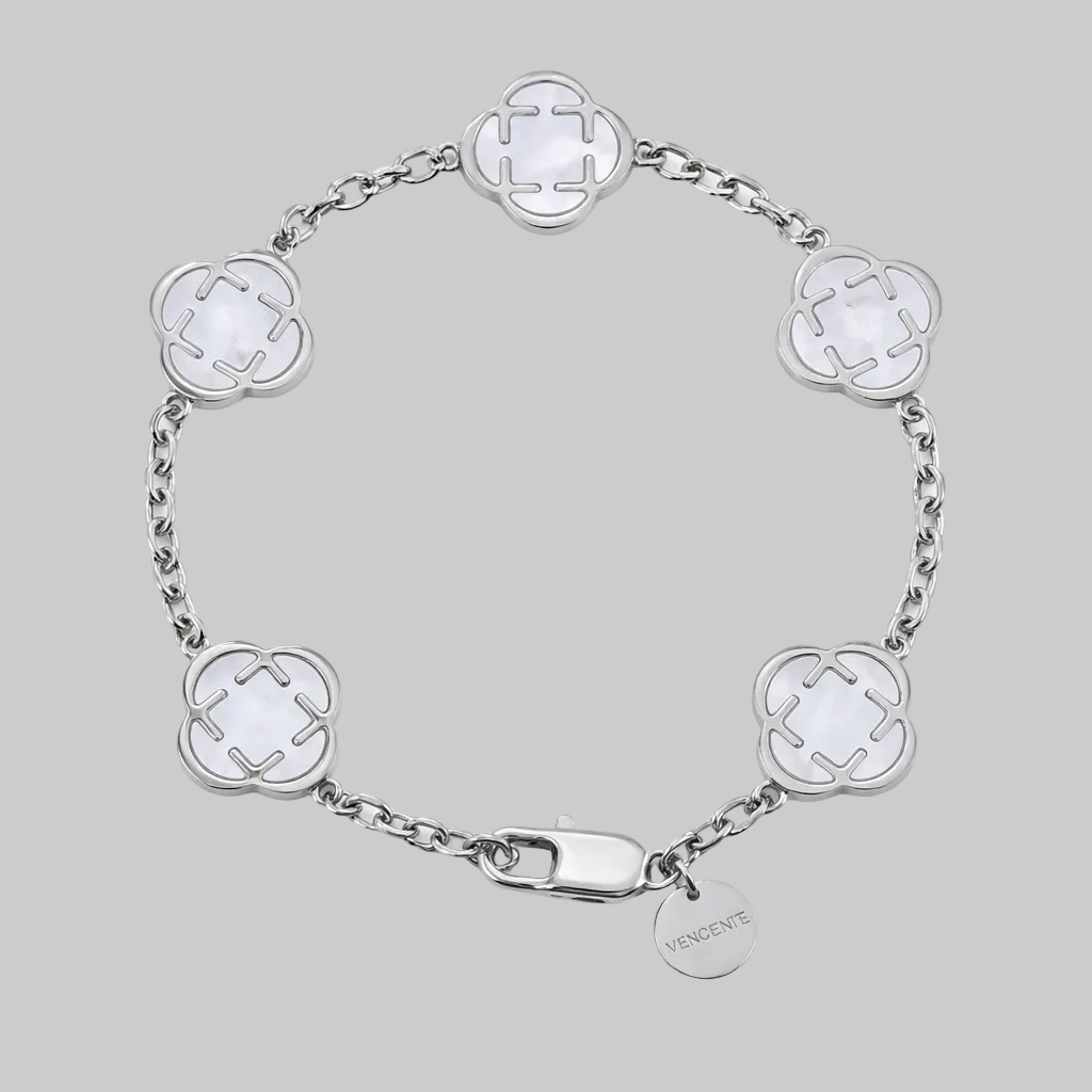 White Clover Bracelet (White Gold)