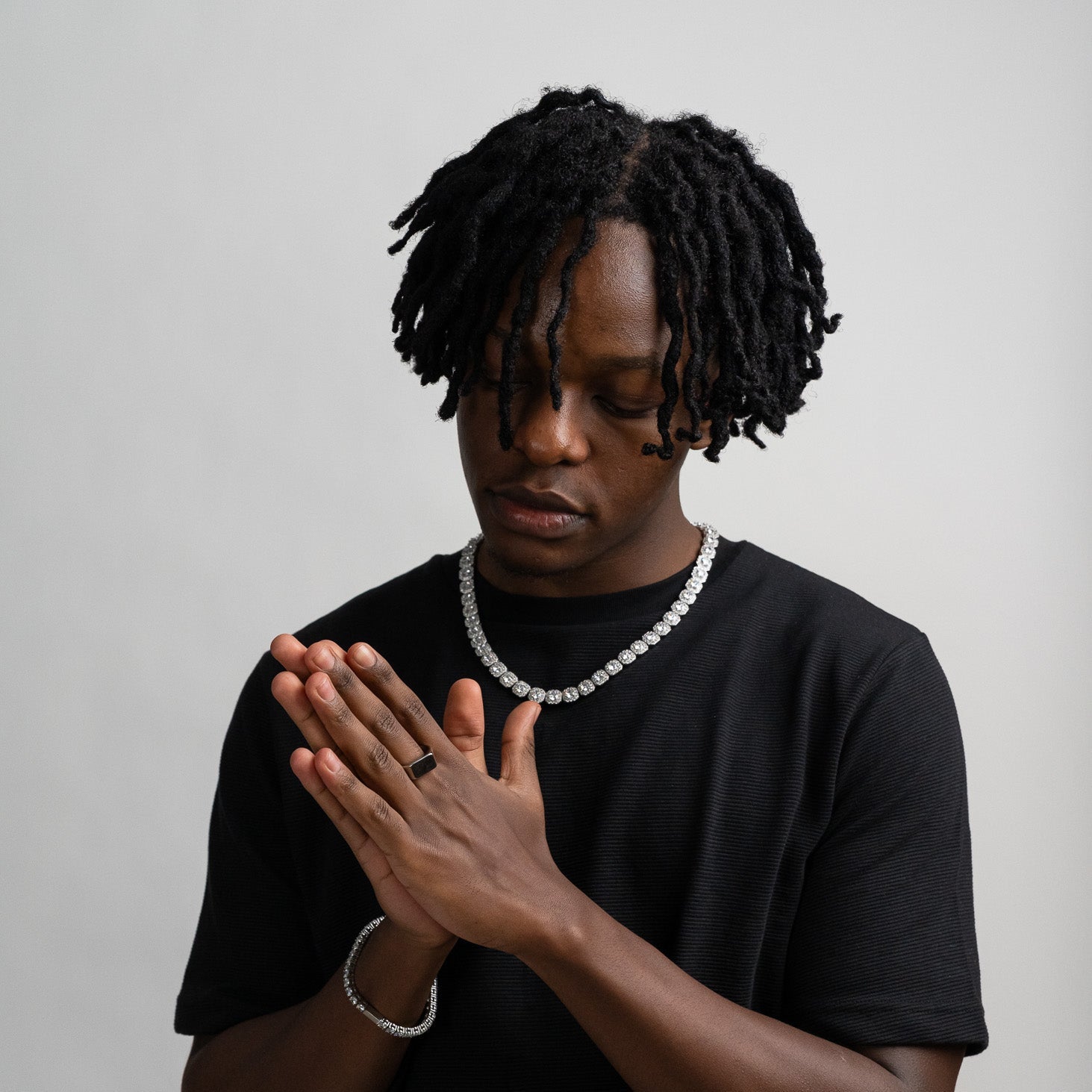 Baguette Chain 10MM (White Gold)