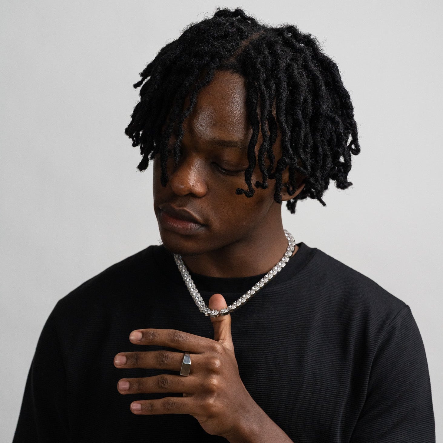 Baguette Chain 10MM (White Gold)