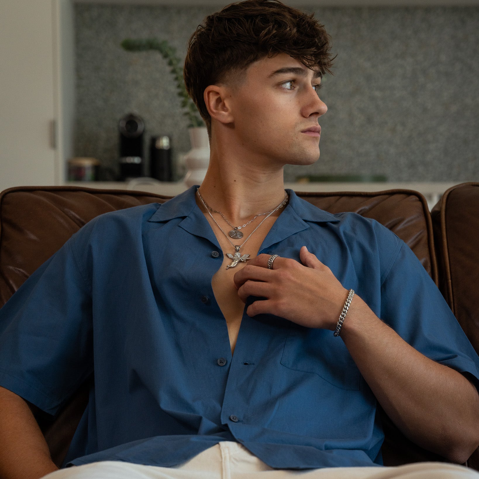 Cuban Bracelet 8MM (White Gold)