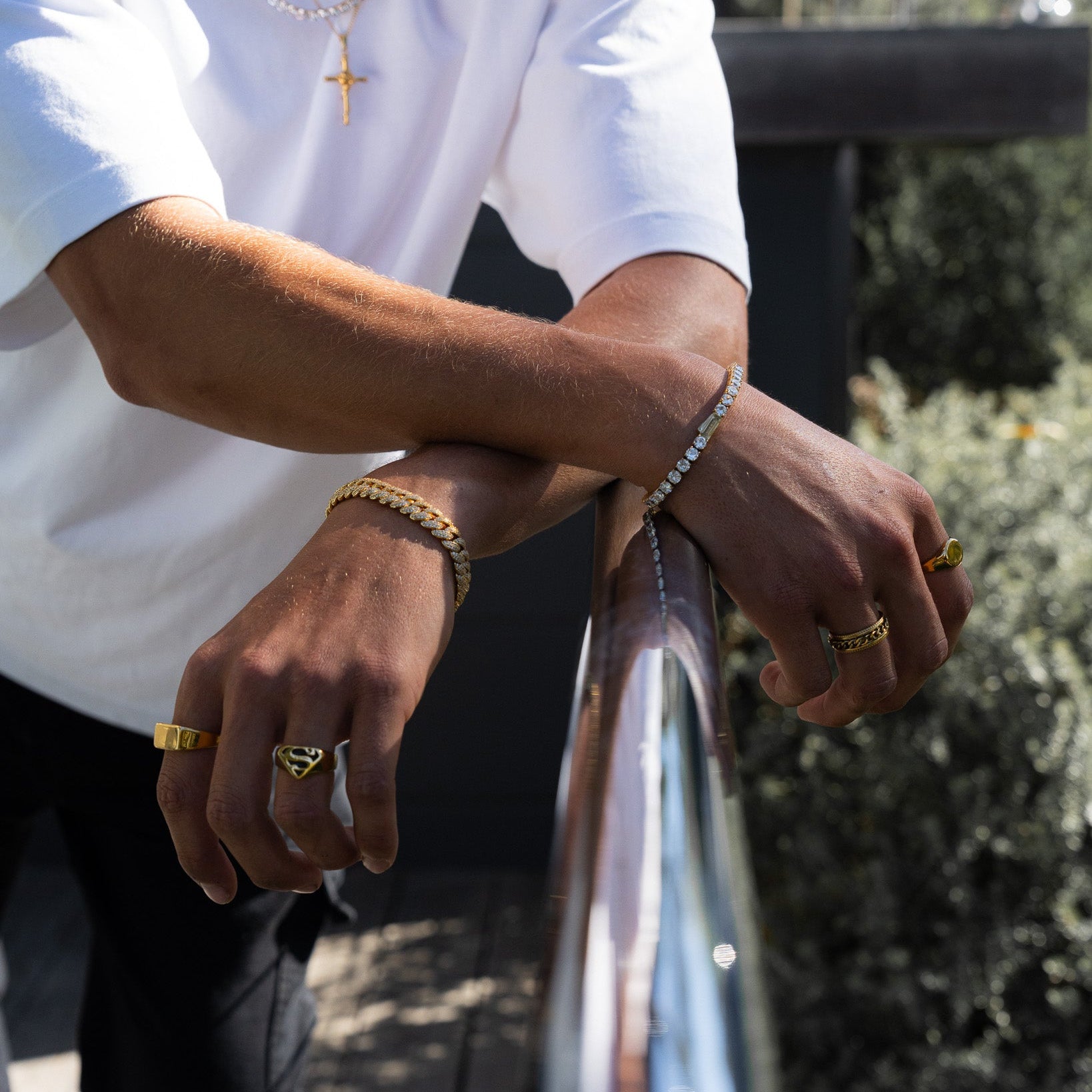 Iced Out Cuban Bracelet 10MM (Gold)