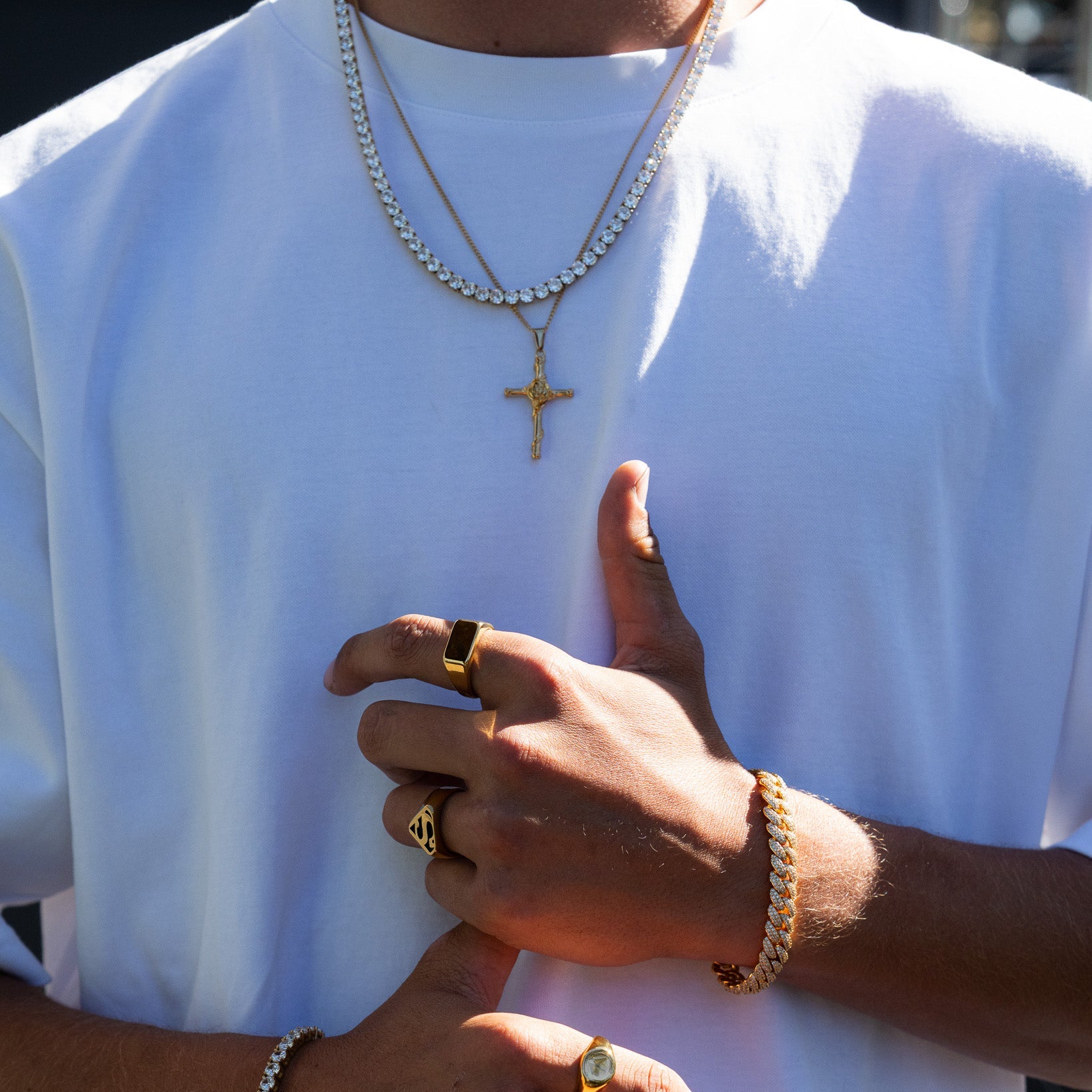 Sacred Rose Pendant (Gold)