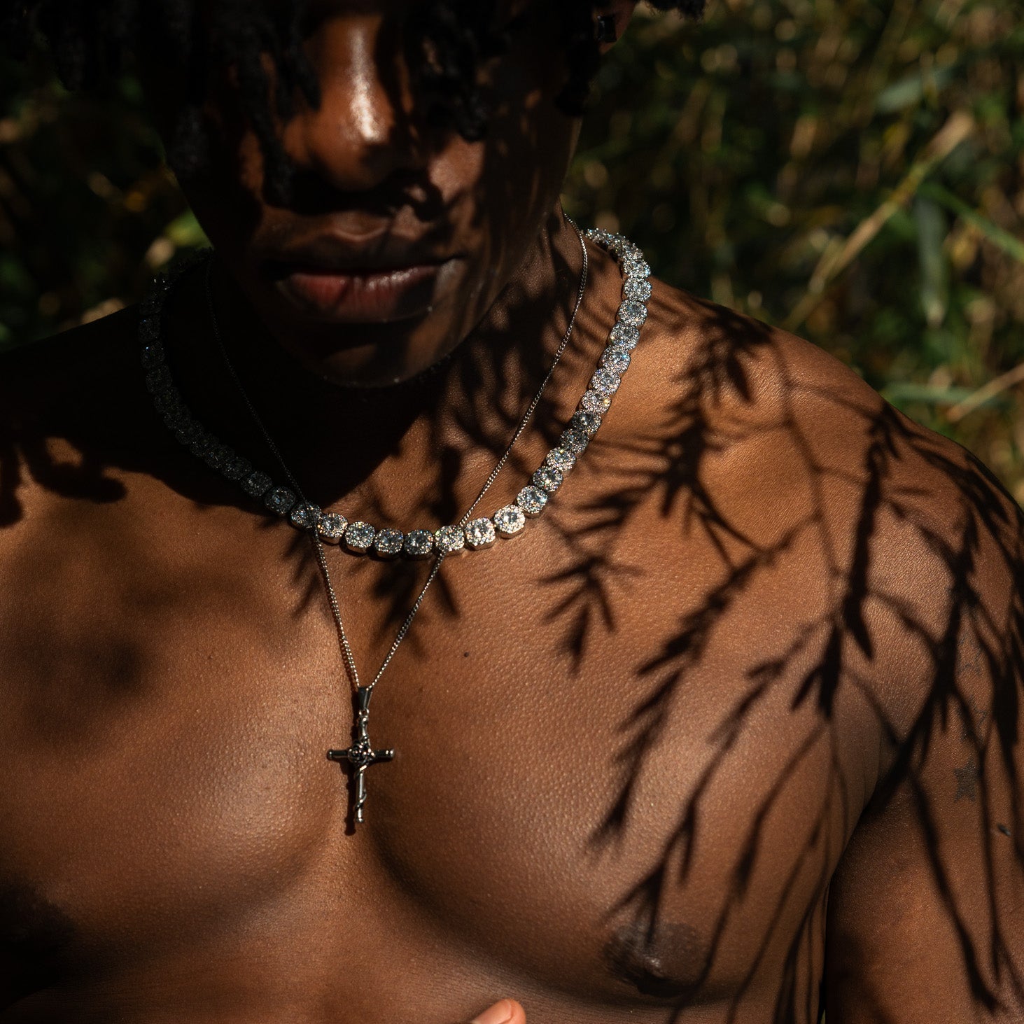 Baguette Chain 10MM (White Gold)