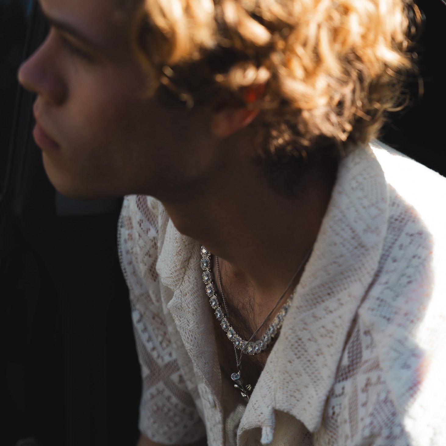 Rose Pendant (White Gold)