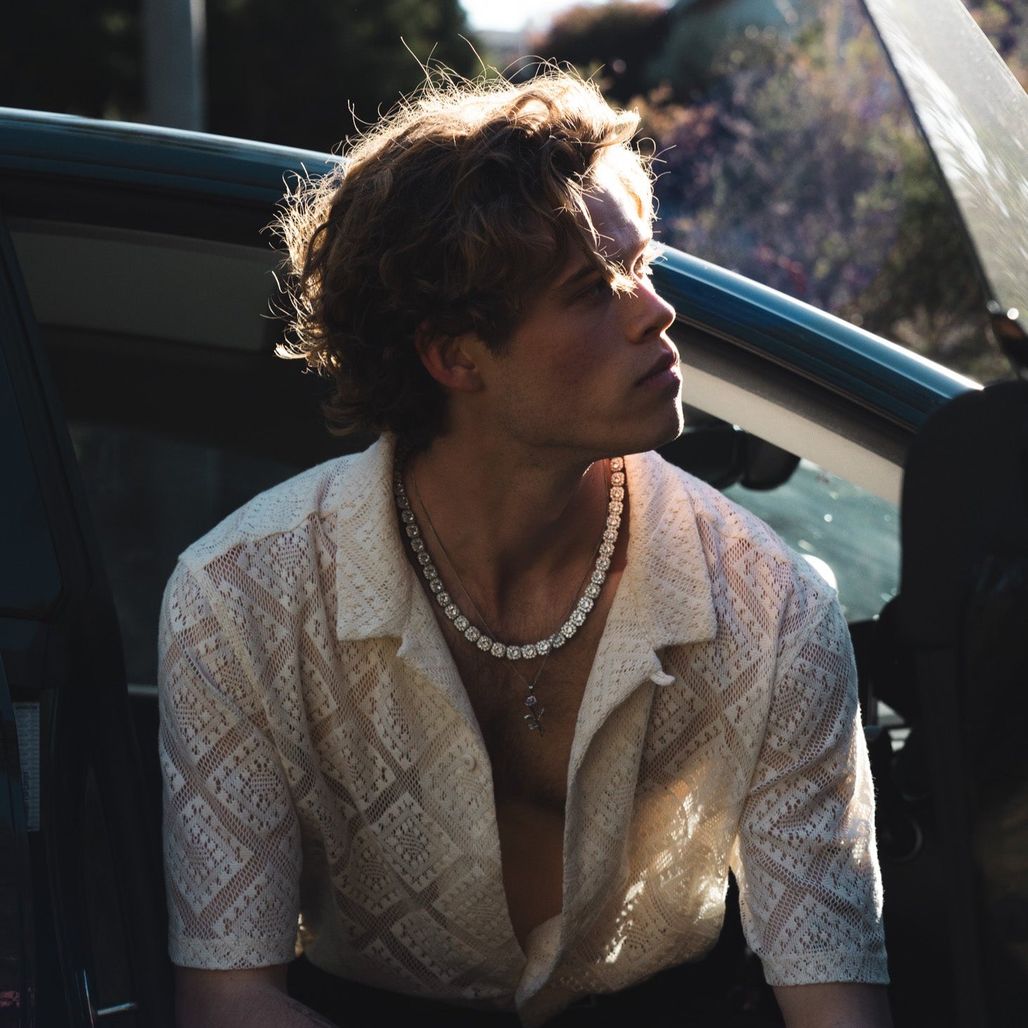 Baguette Chain 10MM (White Gold)