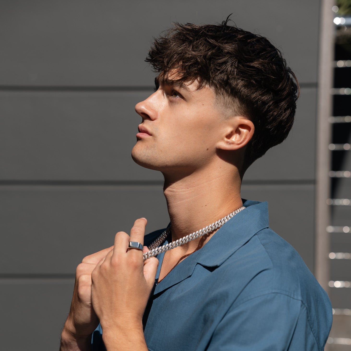 Iced Out Cuban Chain 10MM (White Gold)