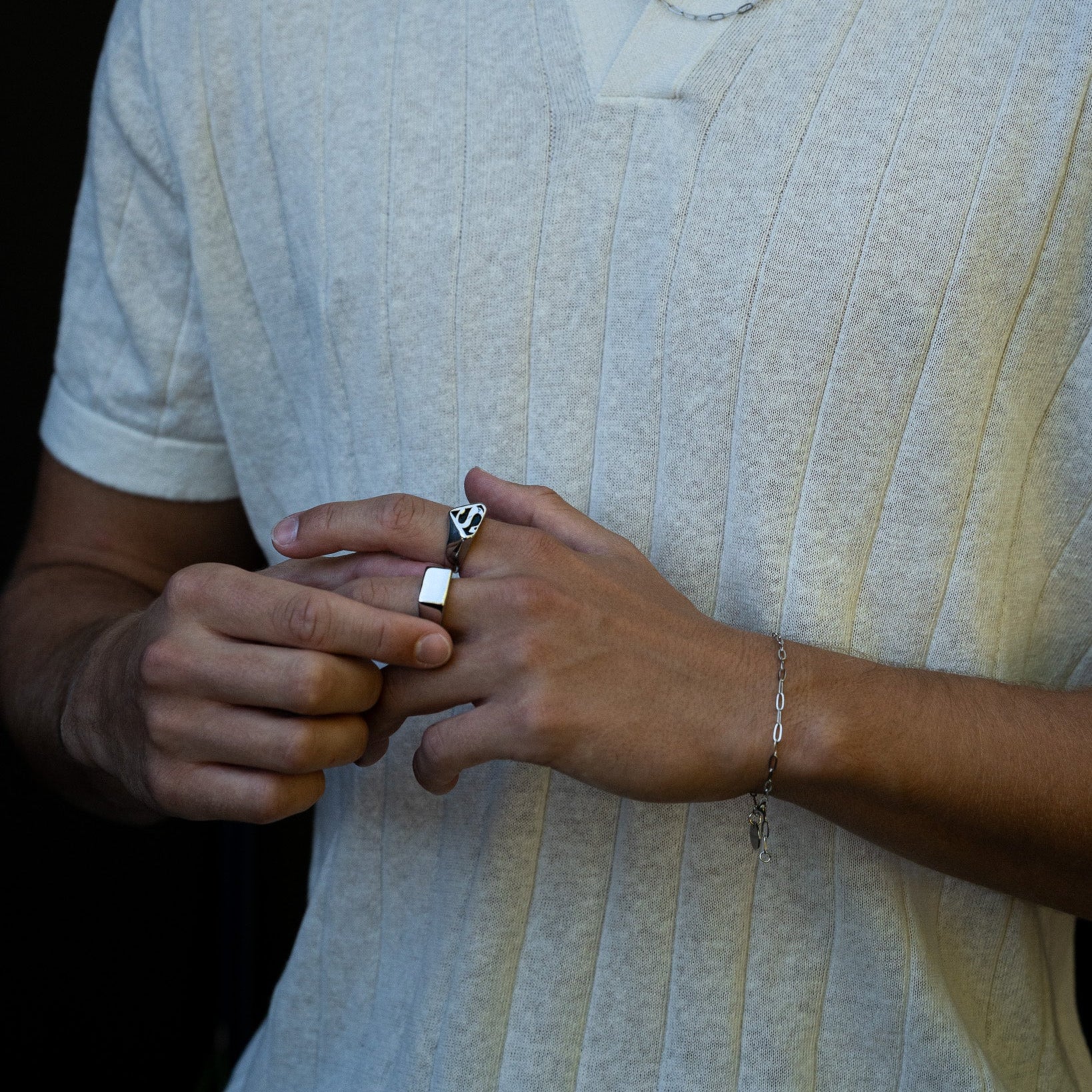 SuperMan Ring (White Gold)