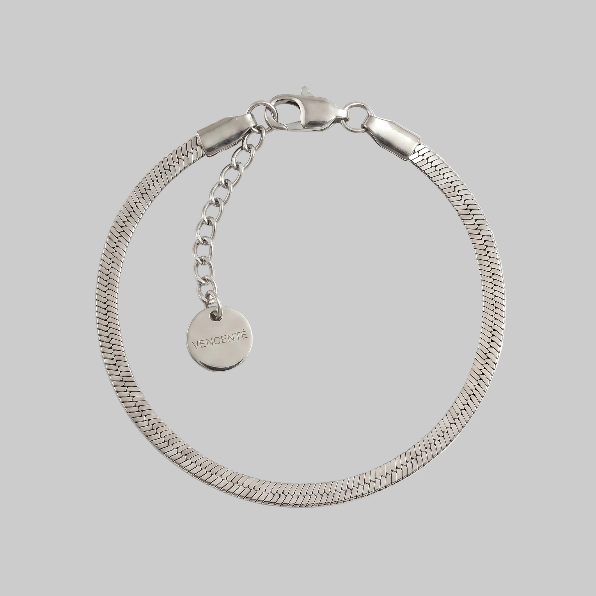 Herringbone Bracelet (White Gold)