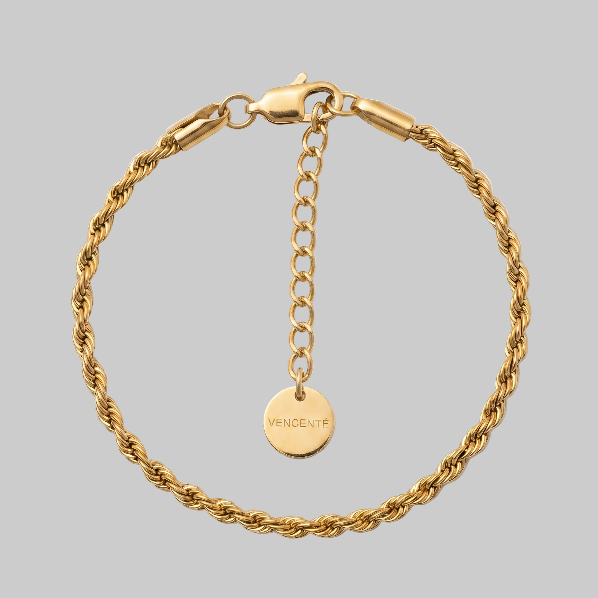 Women's Rope Bracelet 3MM (Gold)