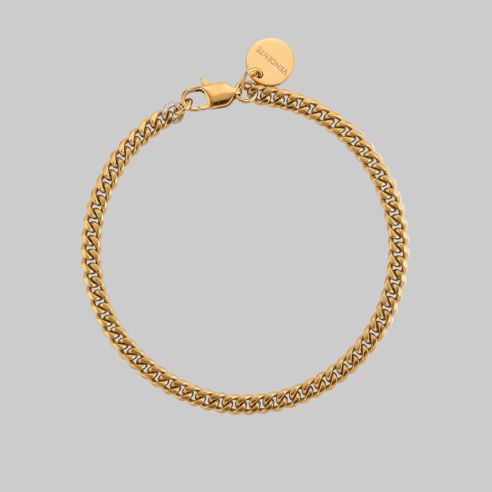 Cuban Bracelet 4MM (Gold)