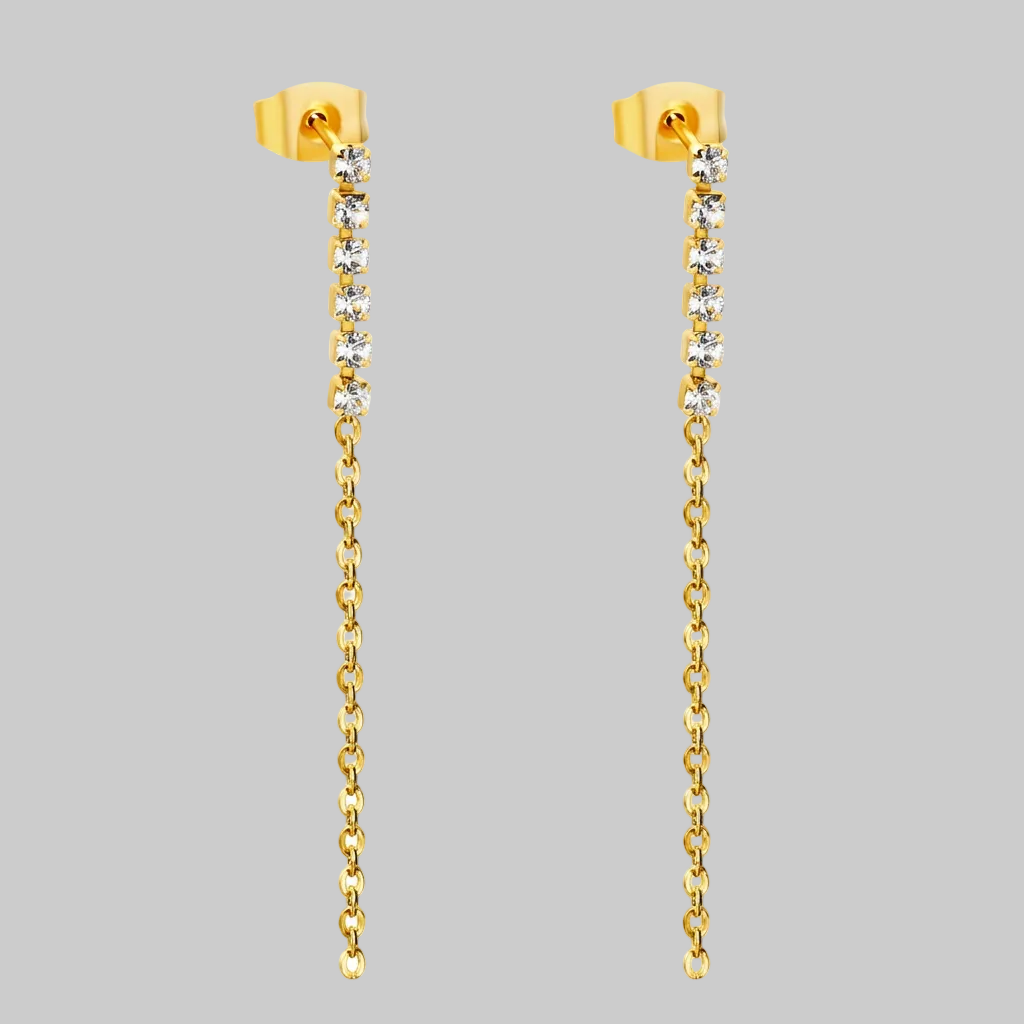 Lumina Frost Earrings (Gold)