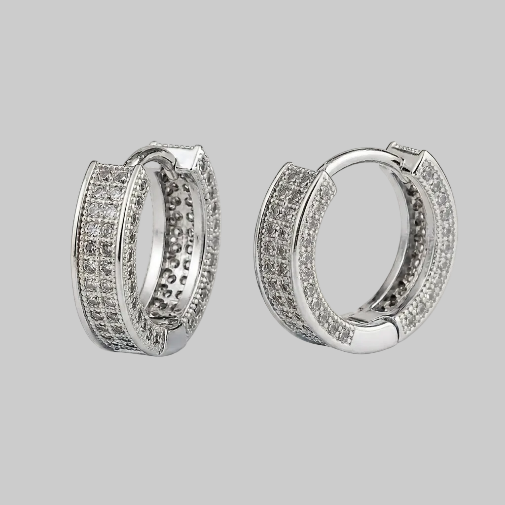 Theron Hoops (White Gold)