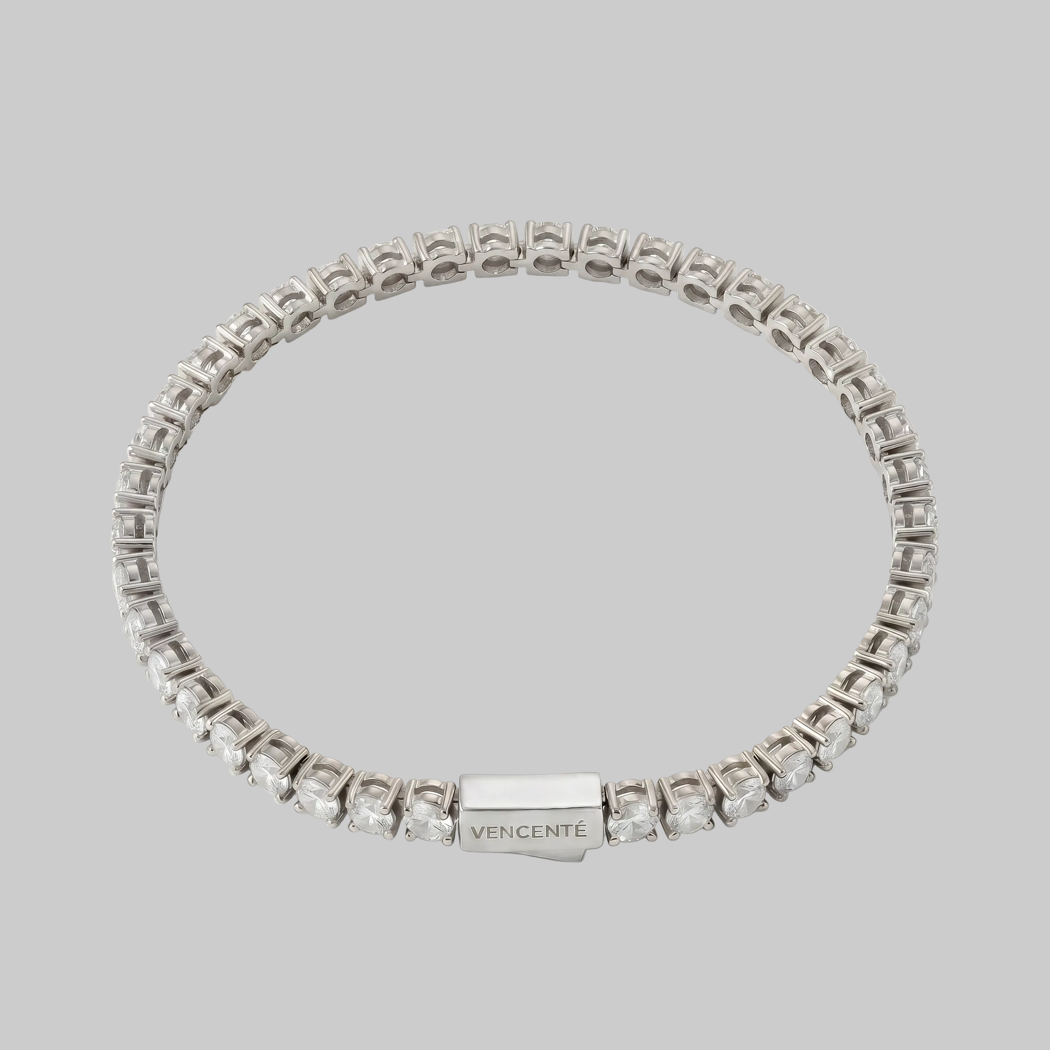 Women's Tennis Bracelet 3MM (White Gold)