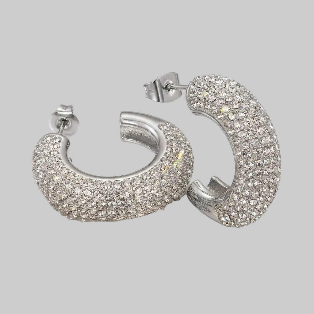 Frost Lumi Hoops (White Gold)