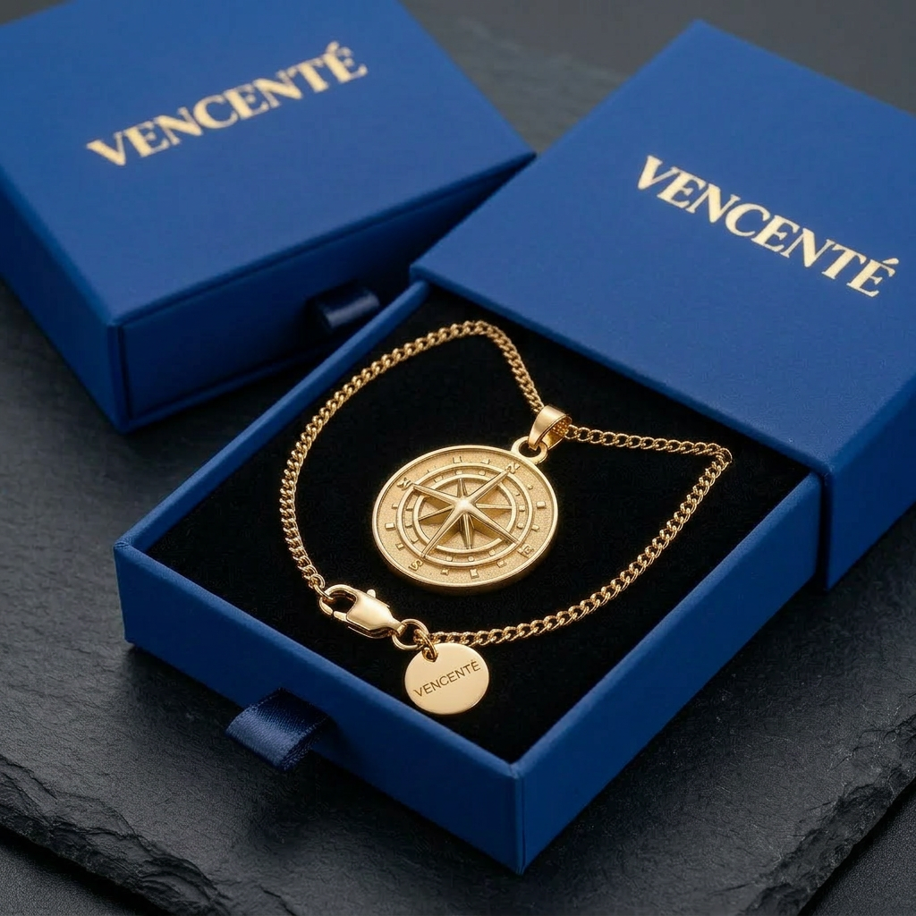 Compass Pendant (Gold)