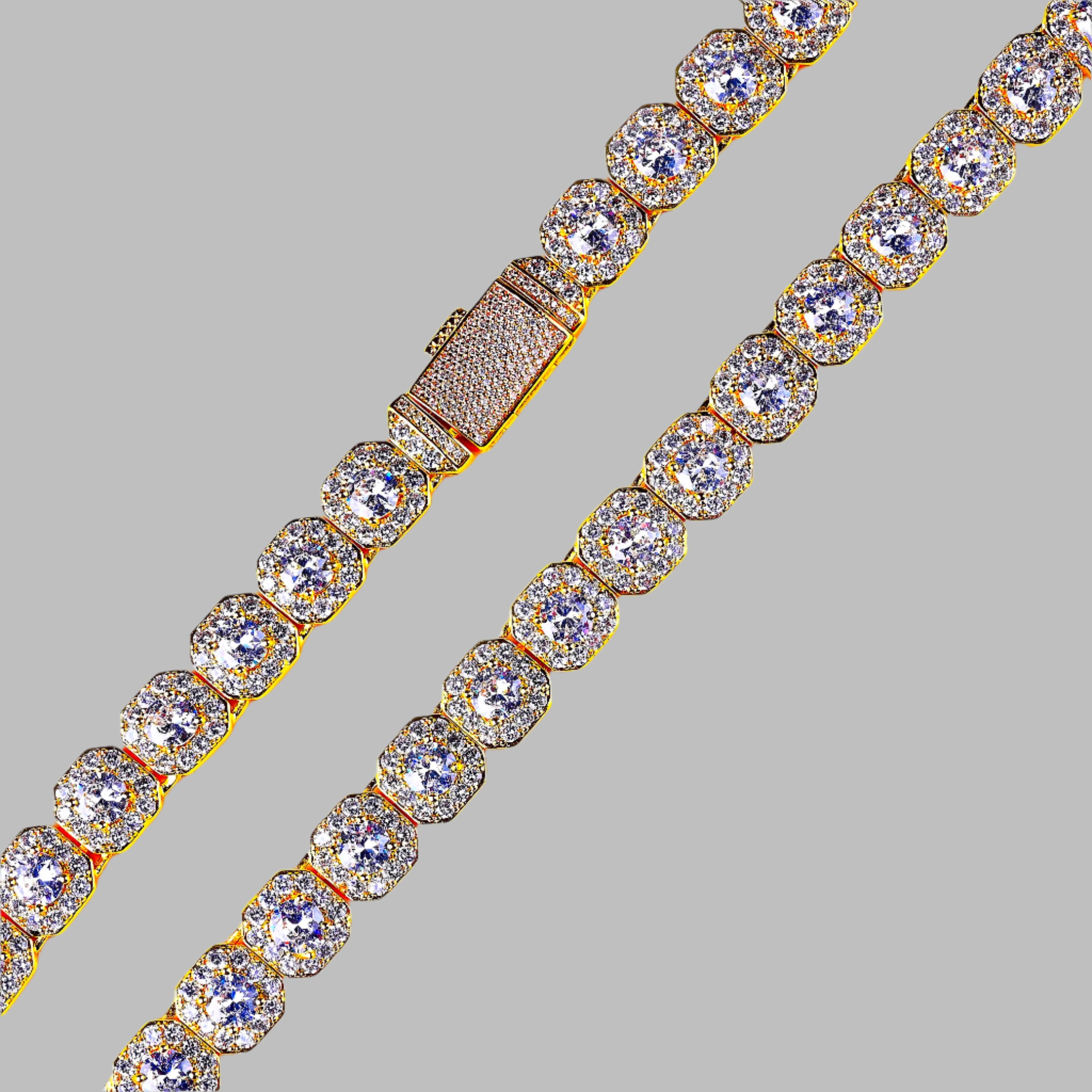 Baguette Chain 10MM (Gold)