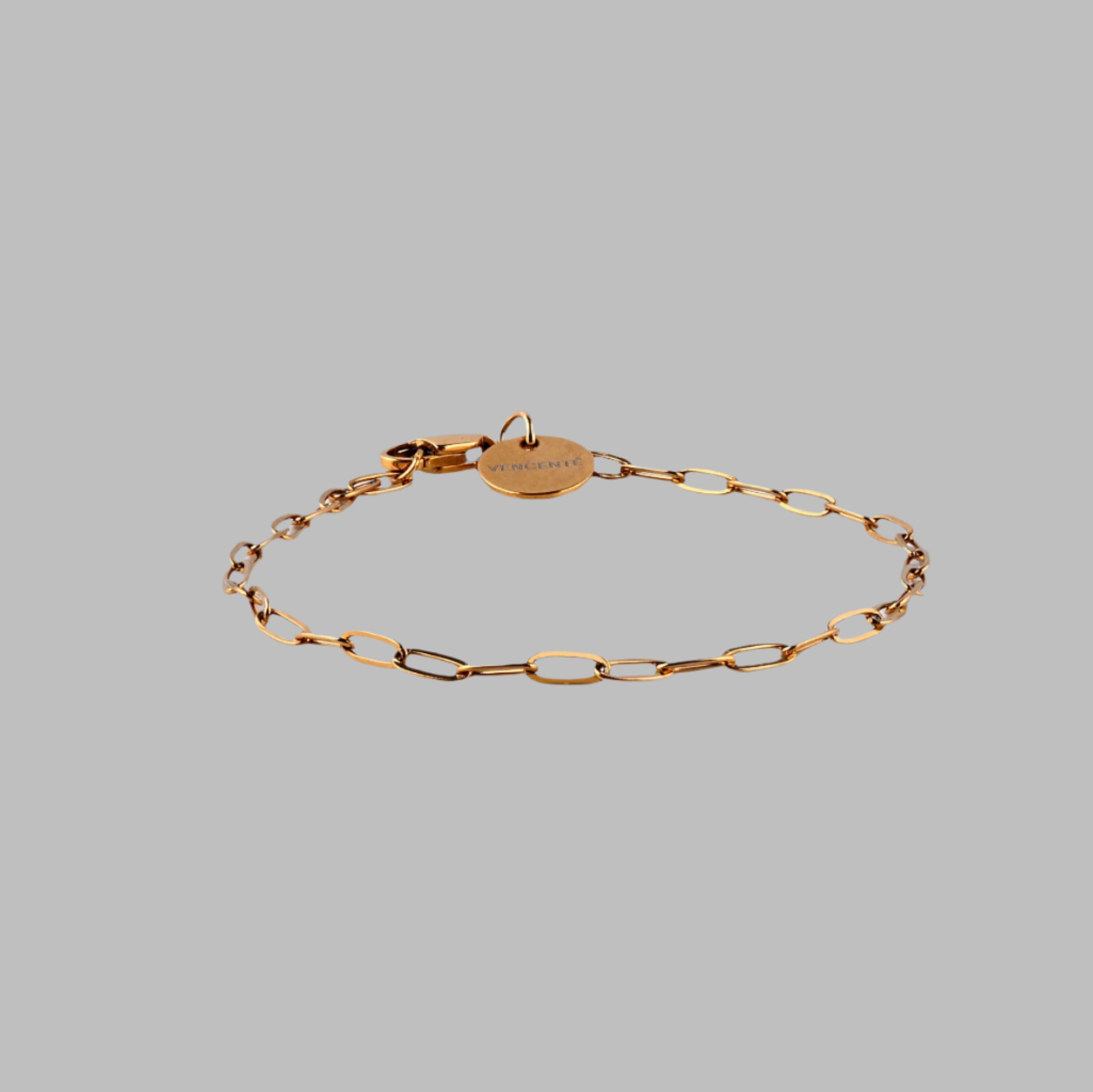 Paper Clip Bracelet 5MM (Gold)
