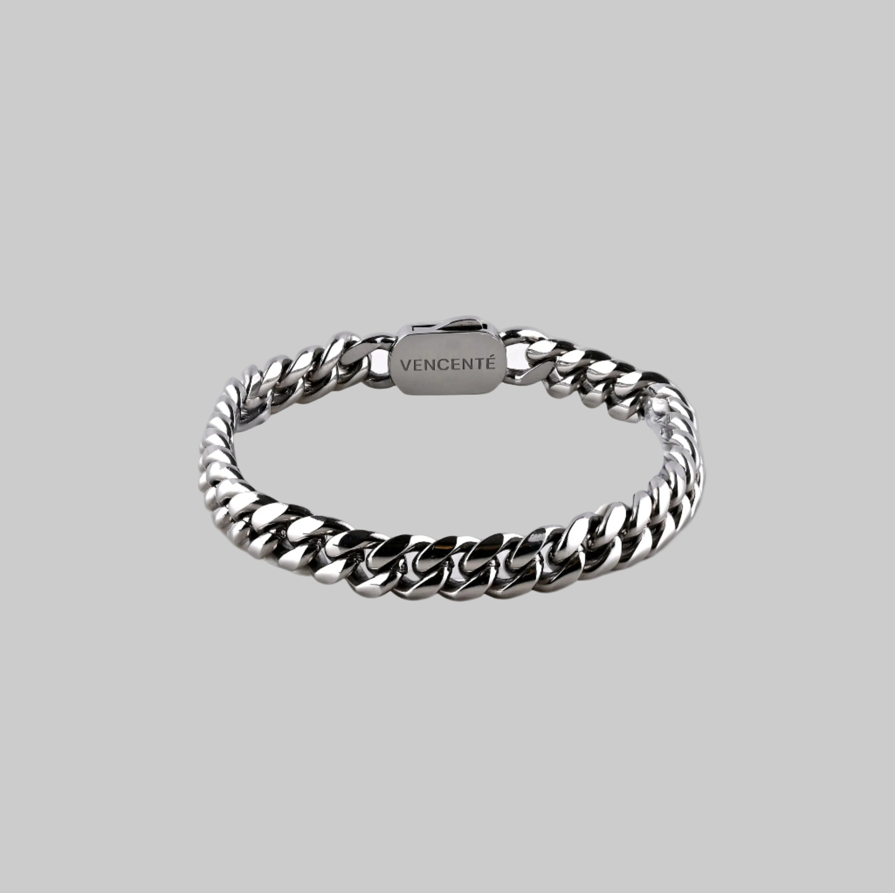 Cuban Bracelet 8MM (White Gold)