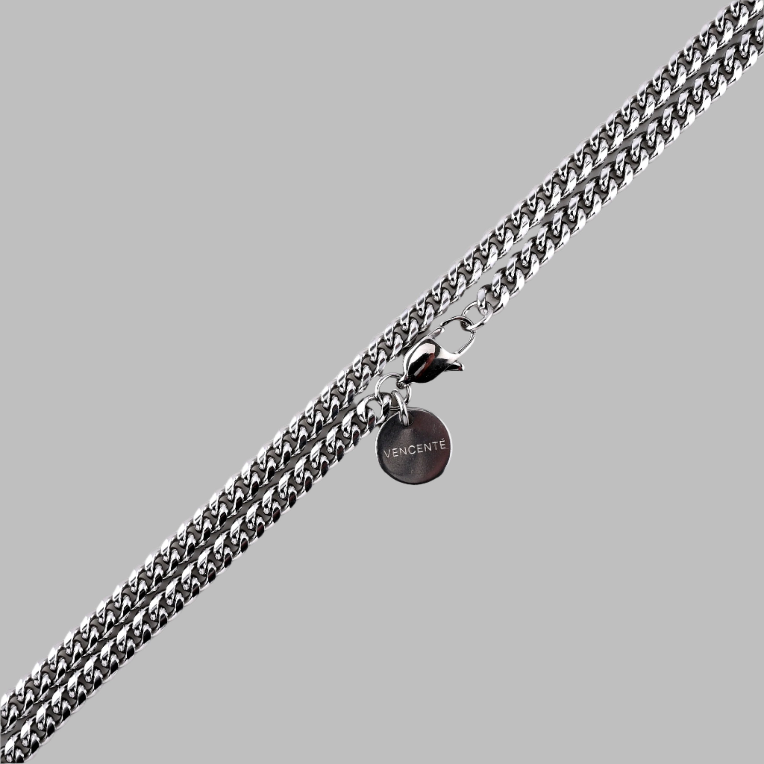 Cuban Chain 4MM (White Gold)