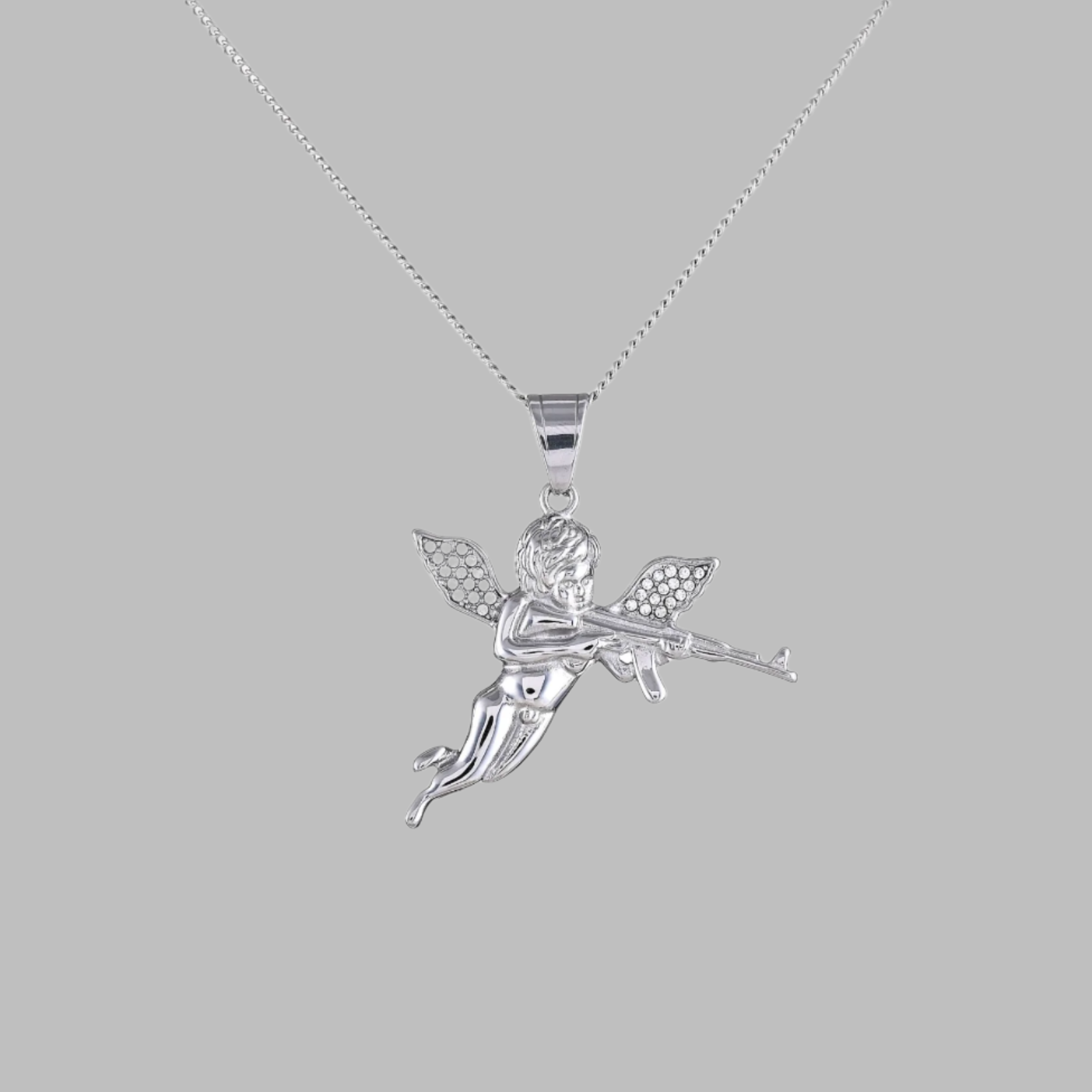 Cupid Pendant (White Gold)