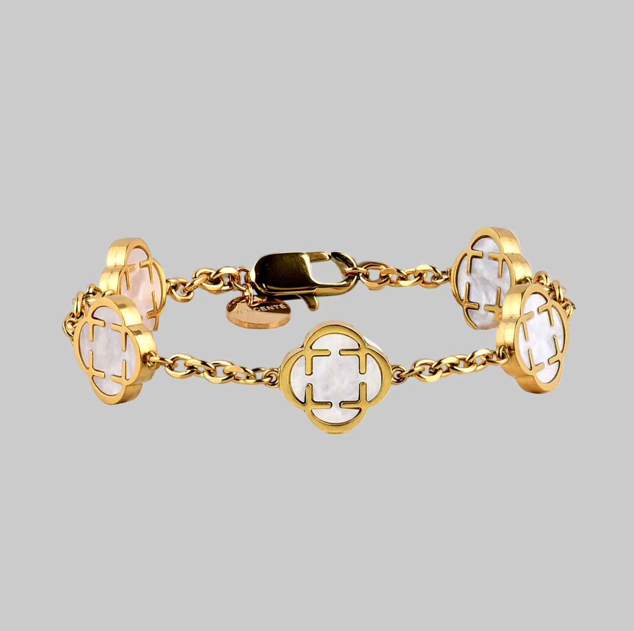 White Clover Bracelet (Gold)