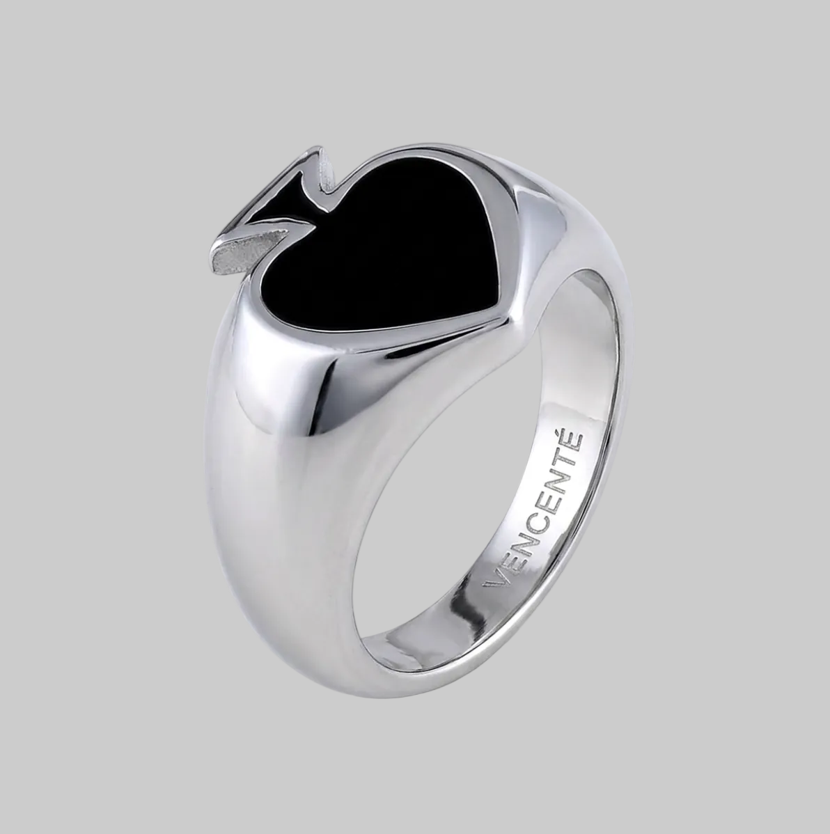 Spades Ring (White Gold)