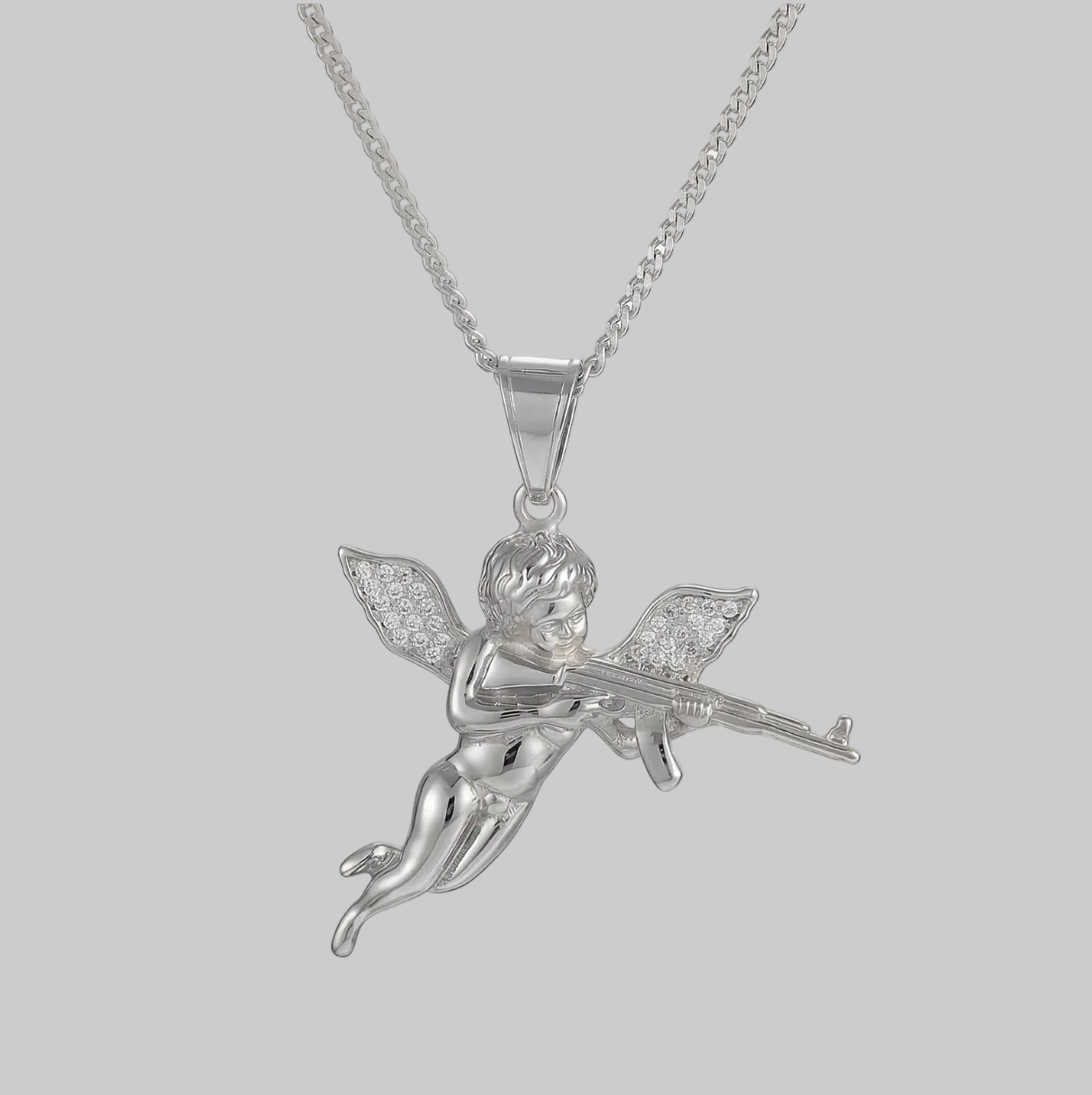 Cupid Pendant (White Gold)