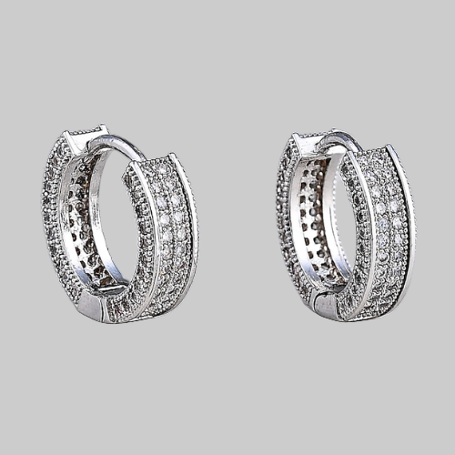 Theron Hoops (White Gold)