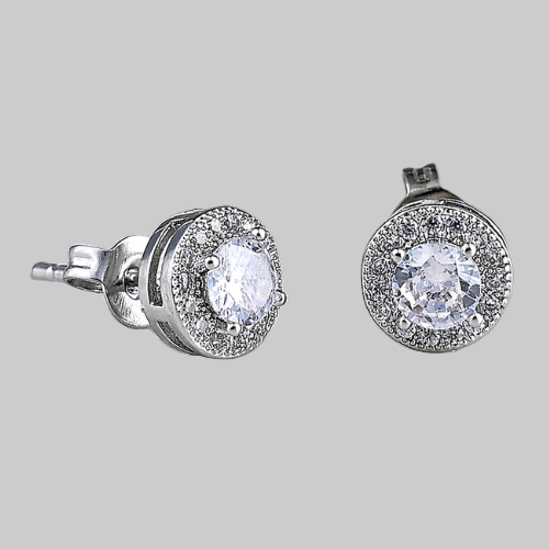 Zephir Studs (White Gold)