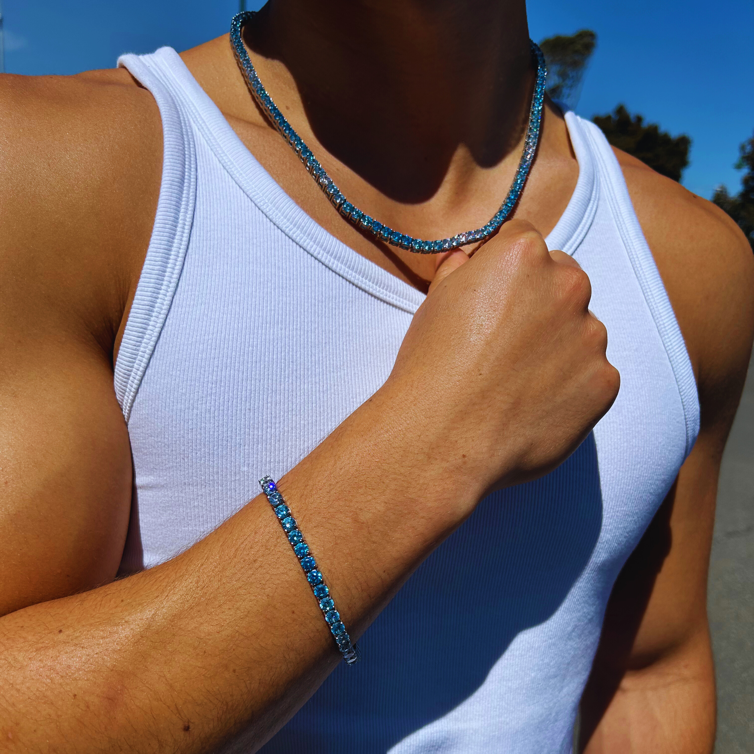 Tennis Bracelet 5mm (Ice Blue)