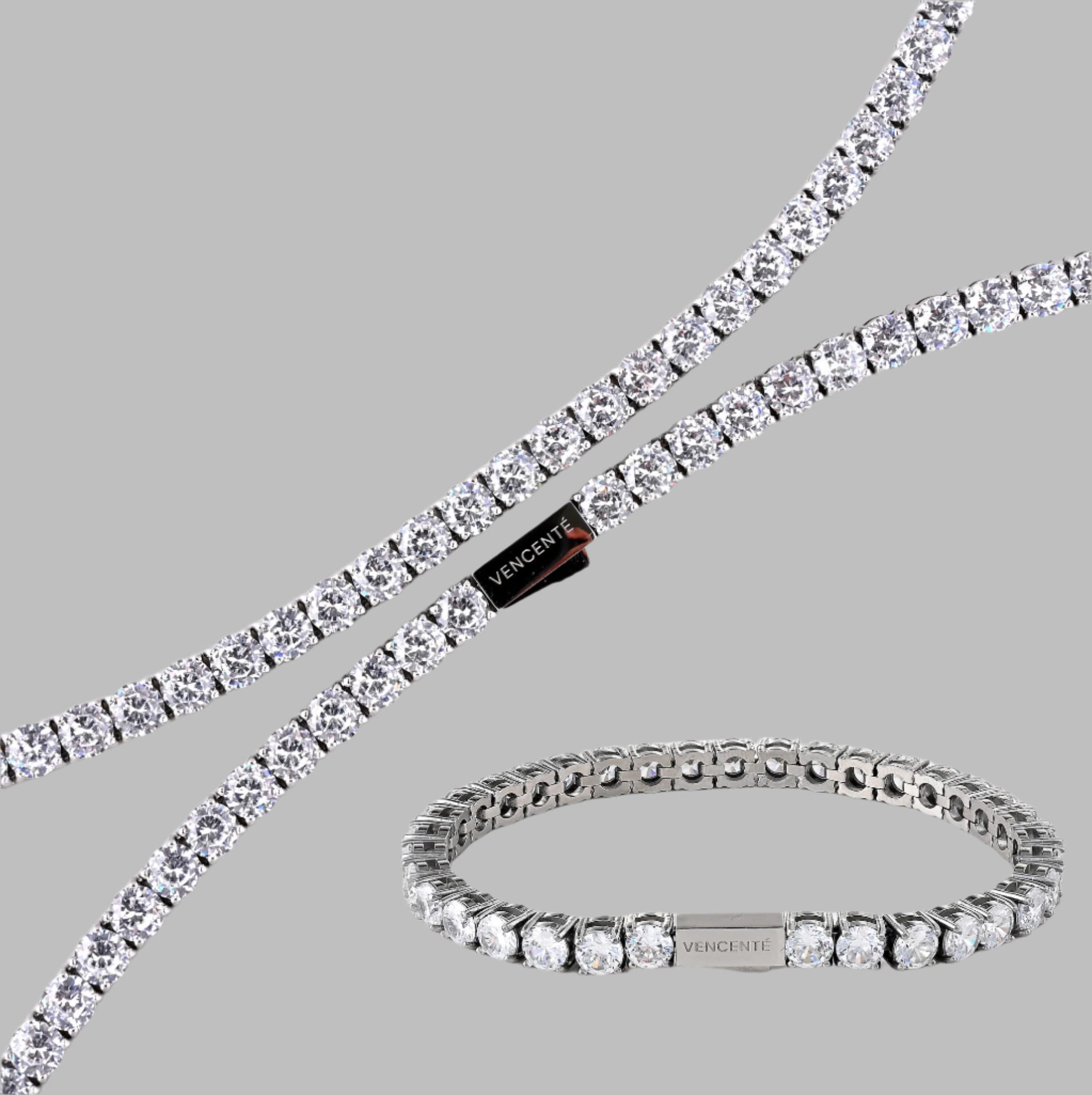 Tennis Set (White Gold)