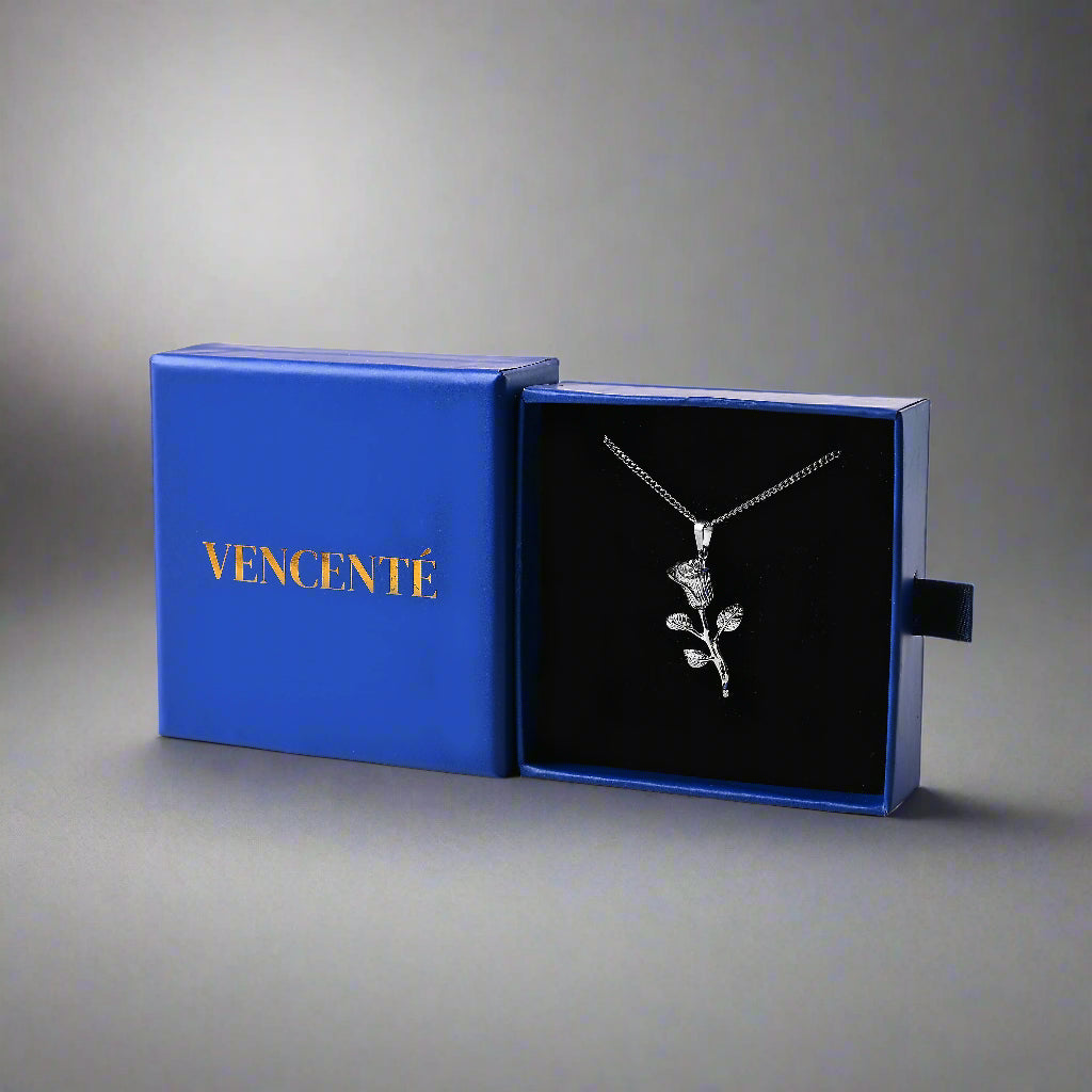 Rose Pendant (White Gold)