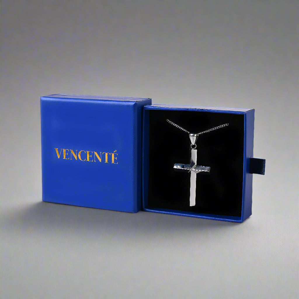 Eternal Cross Pendant (White Gold)