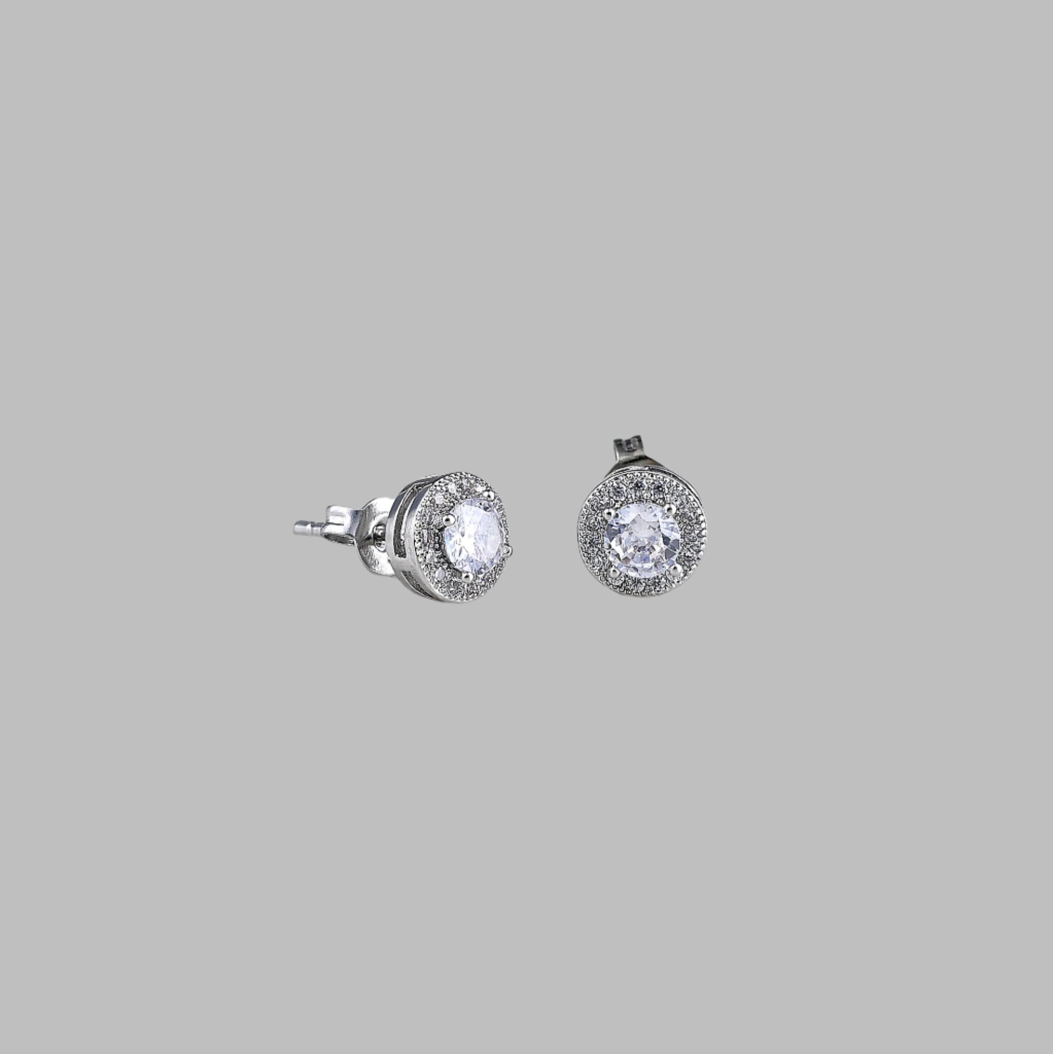 Zephir Studs (White Gold)