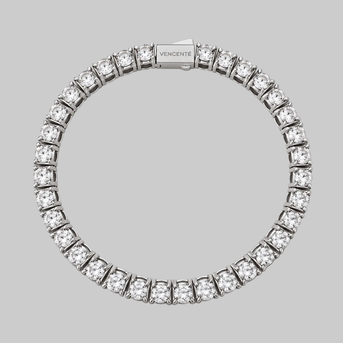 Women's Tennis Bracelet 5MM (White Gold)