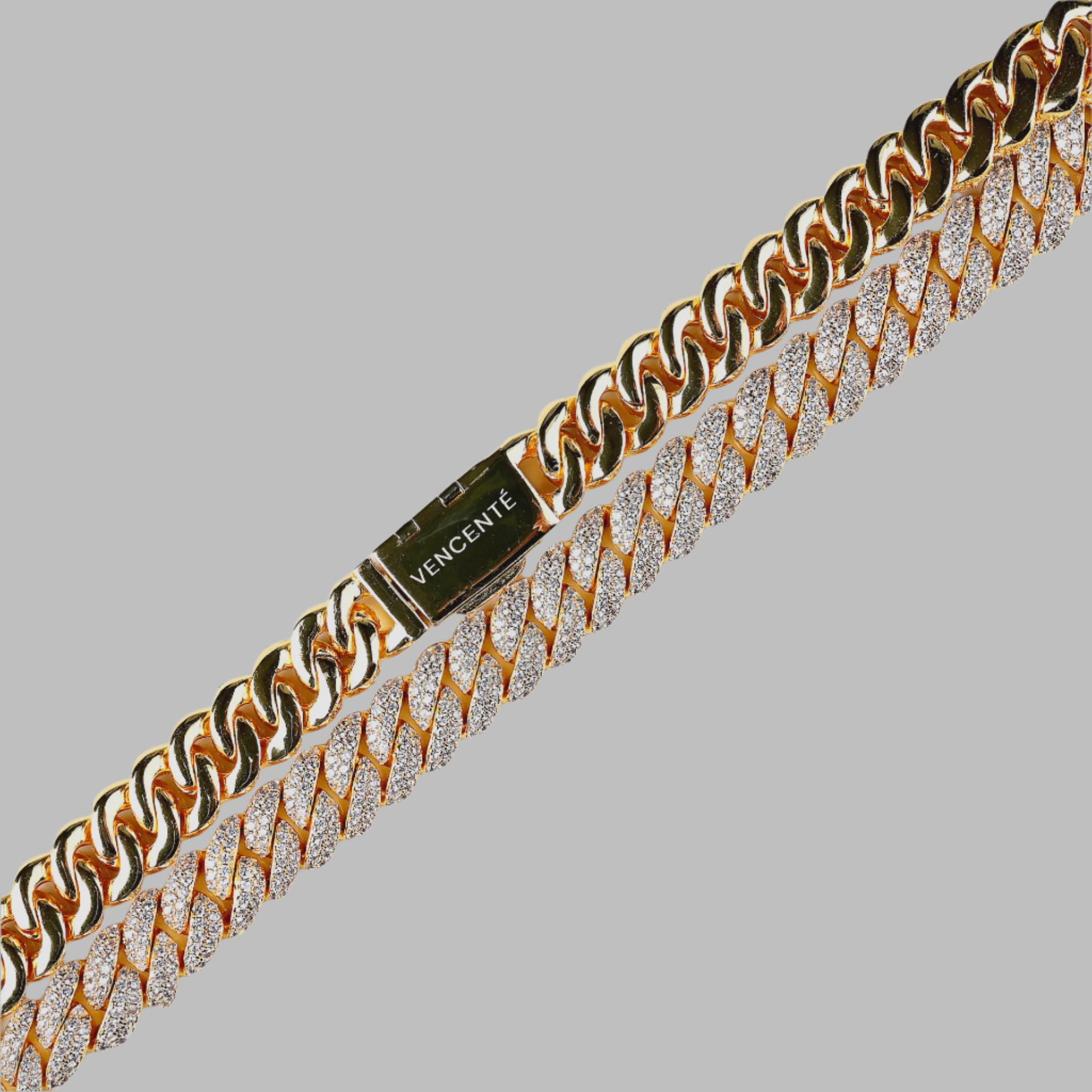 Iced Out Cuban Chain 10MM (Gold)