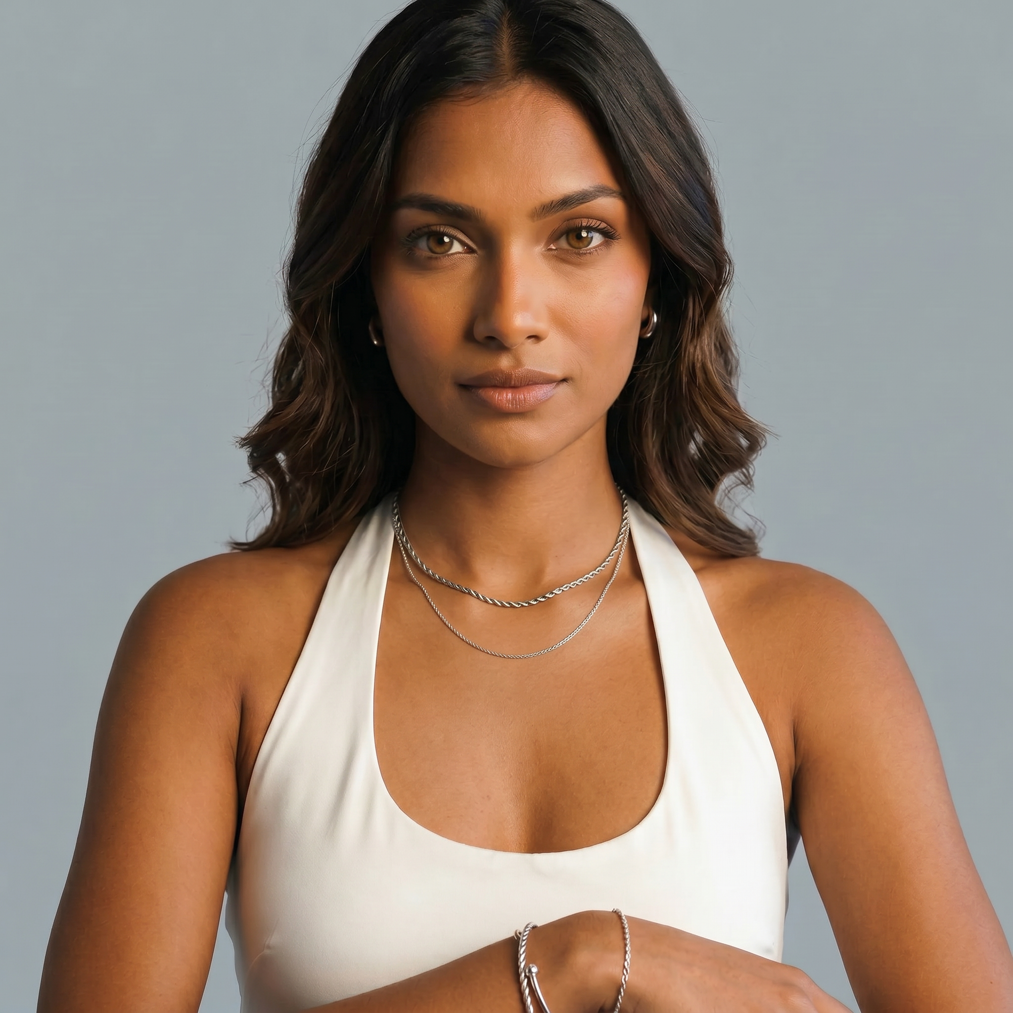 Women's Rope Chain (White Gold)