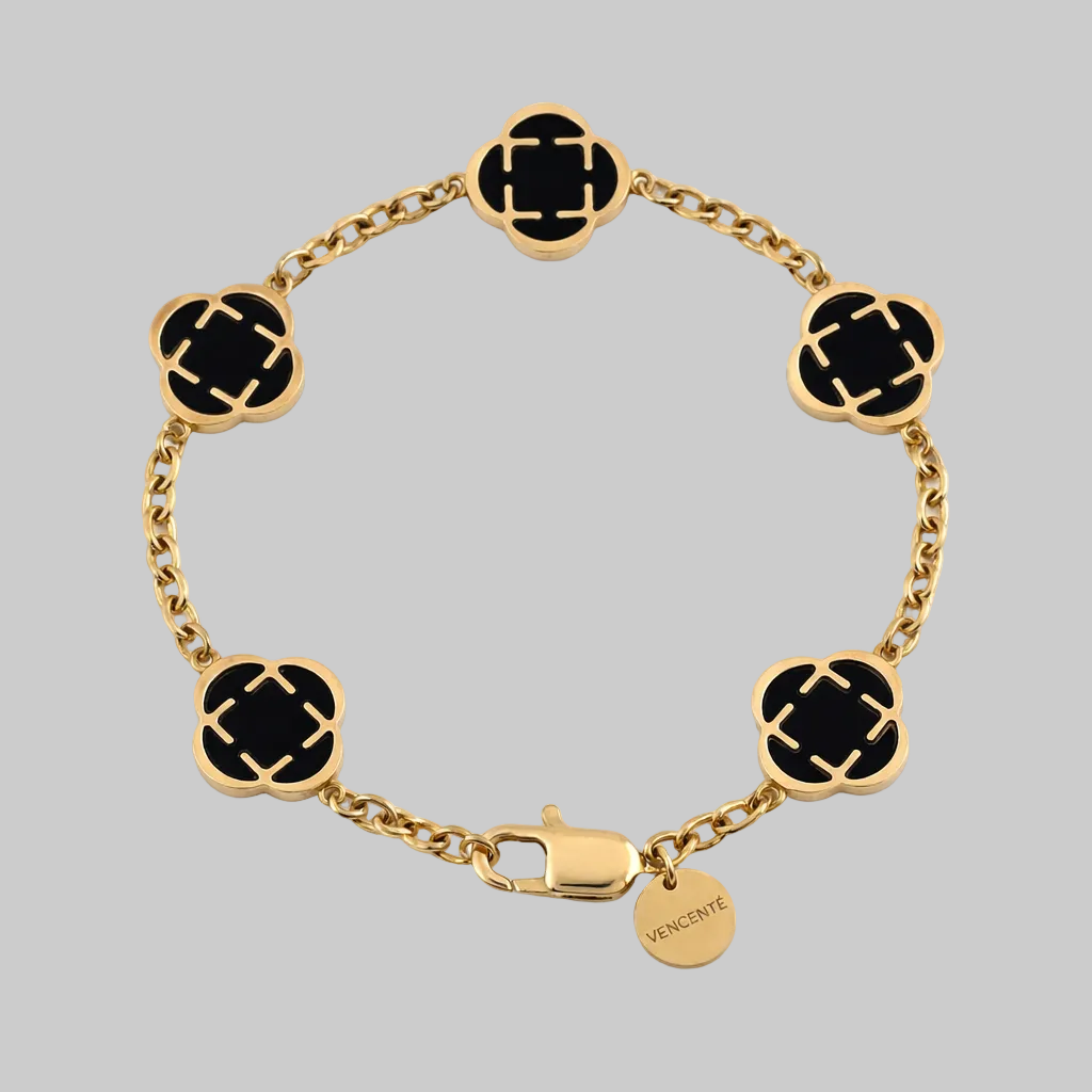 Black Clover Bracelet (Gold)