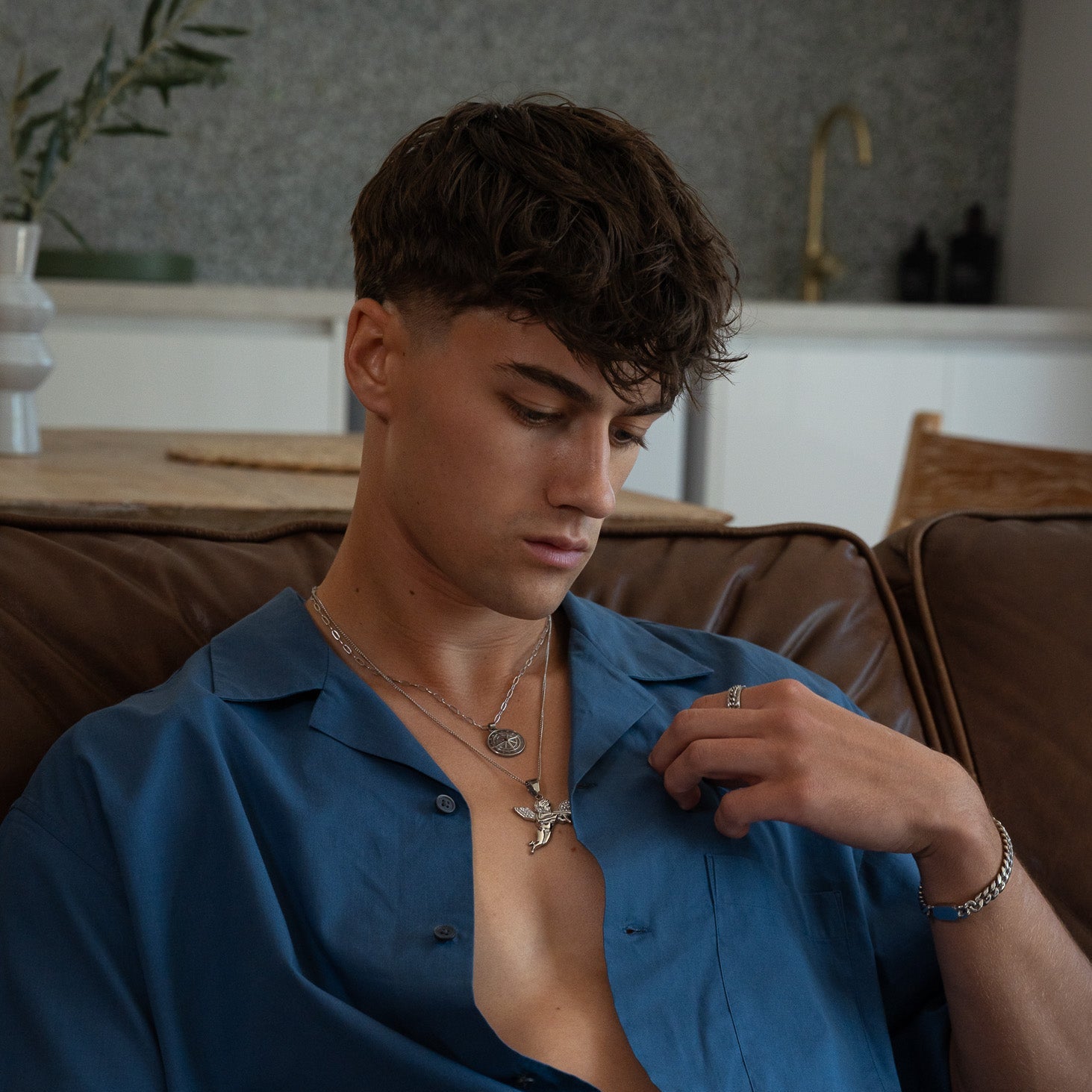 Paper Clip Chain 5MM (White Gold)