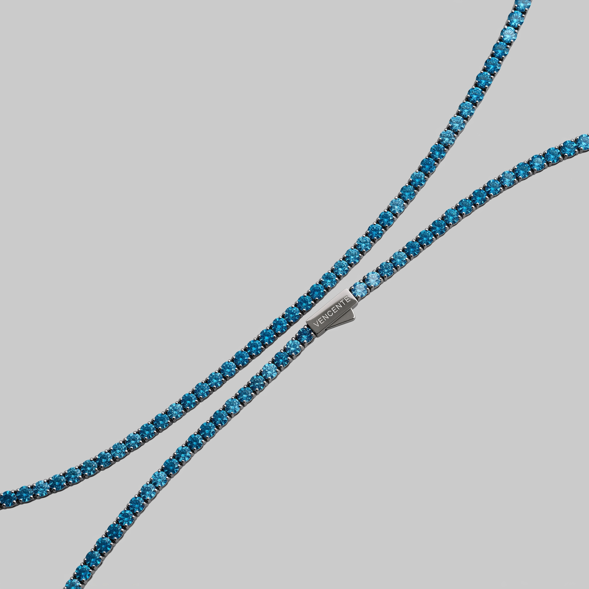 Women's Tennis Chain 3mm (Ice Blue)