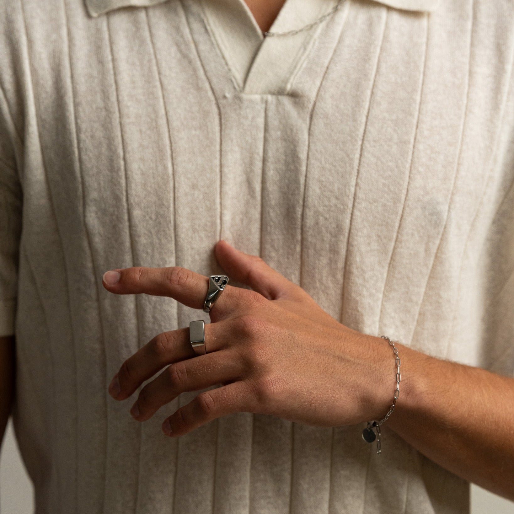 SuperMan Ring (White Gold)