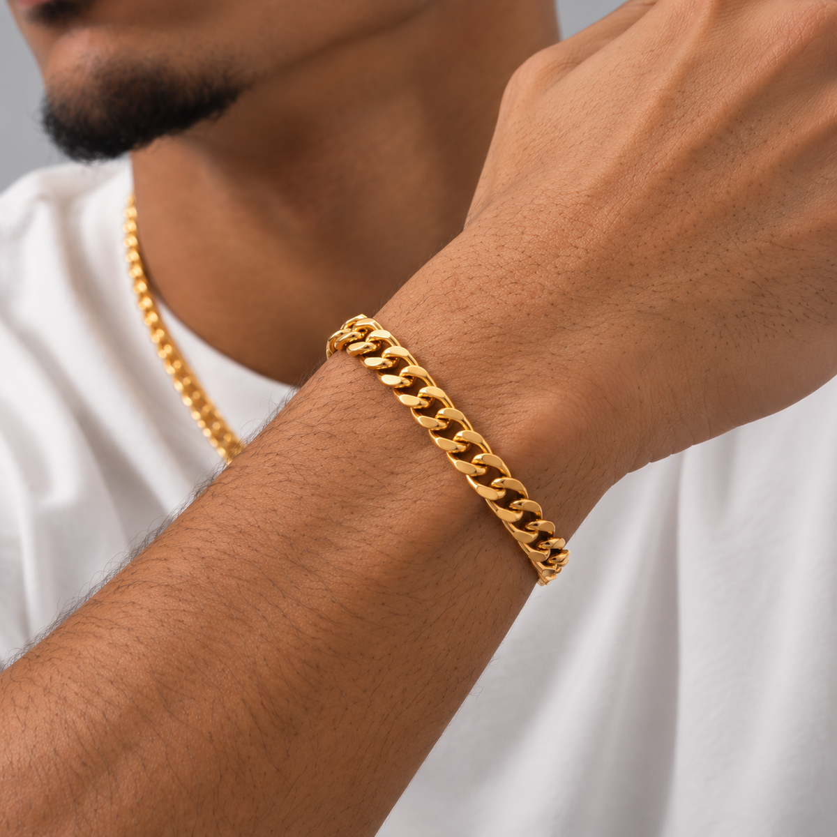 Cuban Bracelet 8MM (Gold)