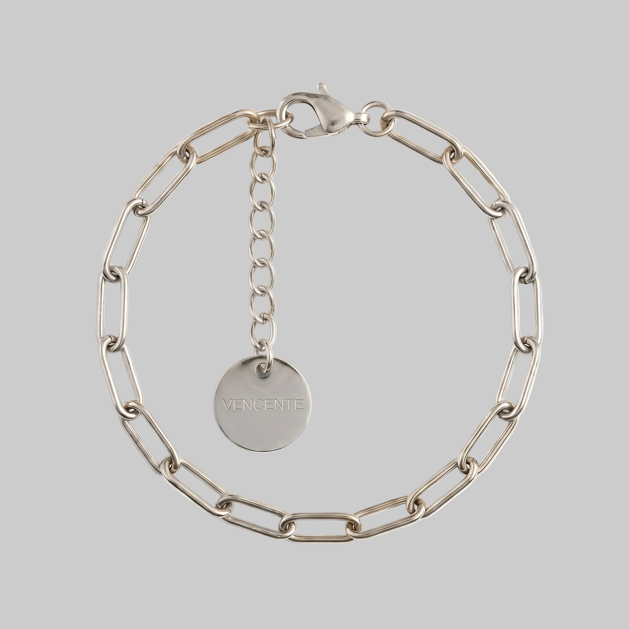 Women's Paperclip Bracelet (White Gold)