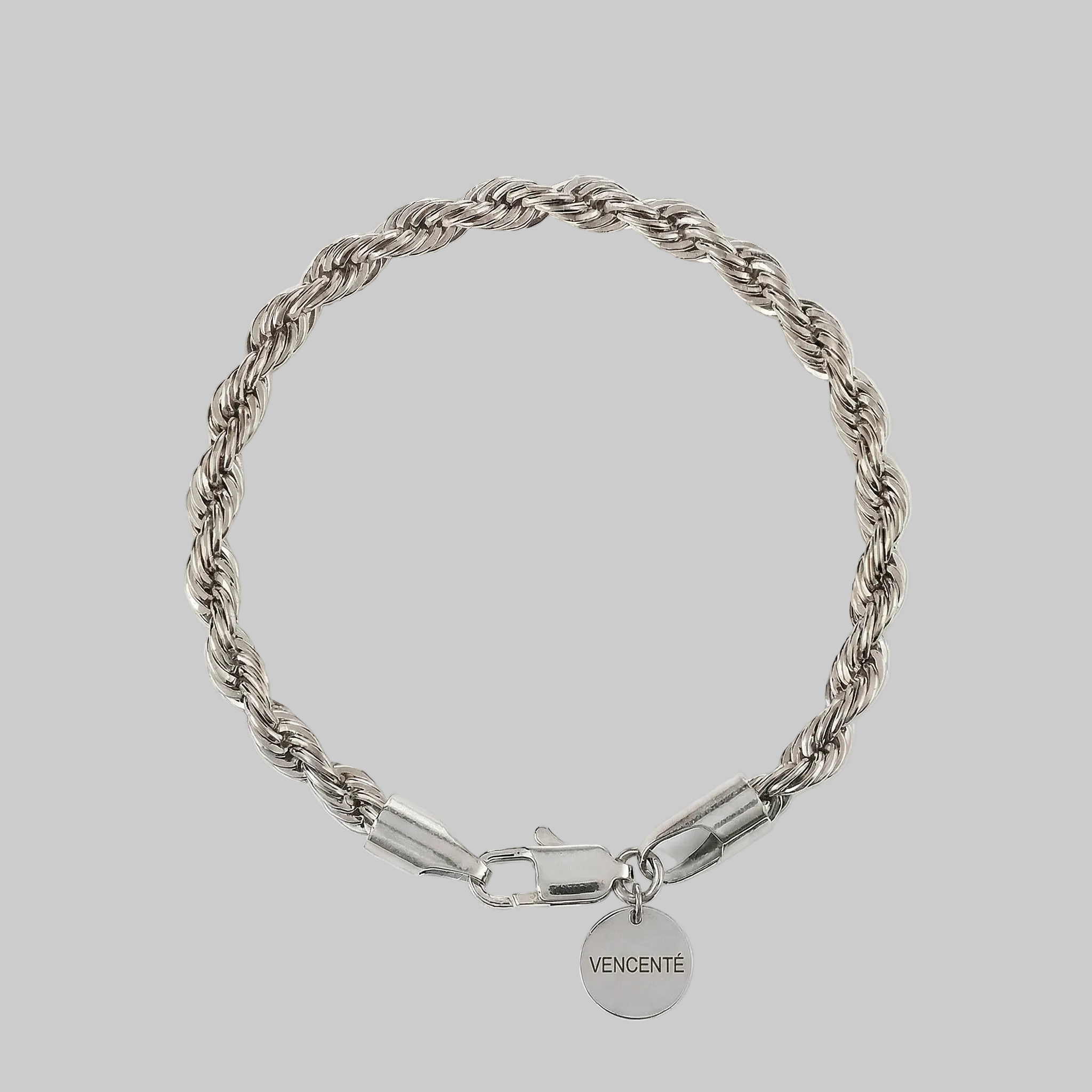 Rope Bracelet 5MM (White Gold)