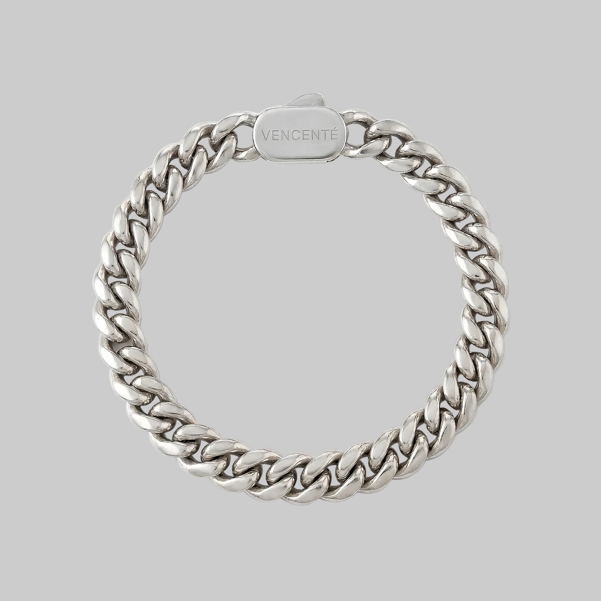 Cuban Bracelet 8MM (White Gold)