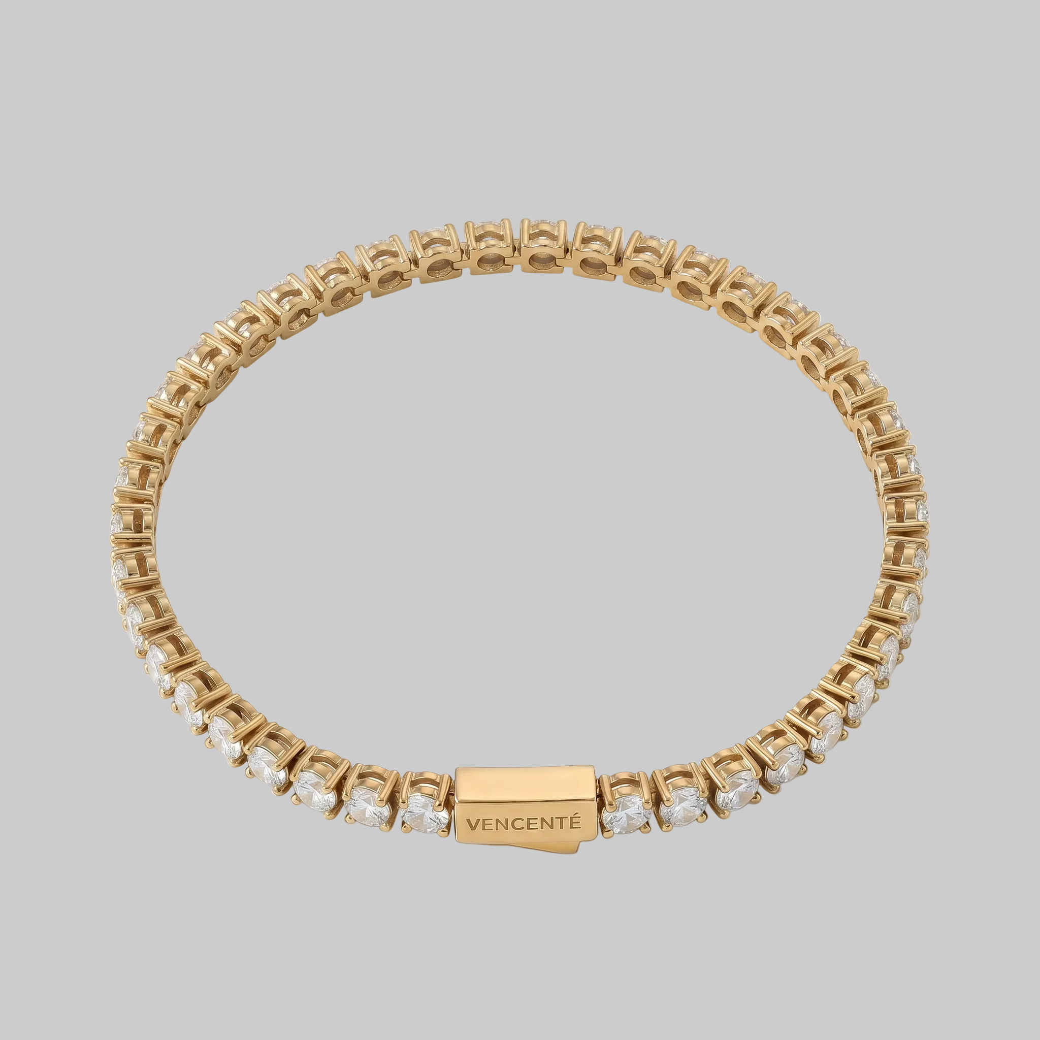 Women's Tennis Bracelet 3MM (Gold)